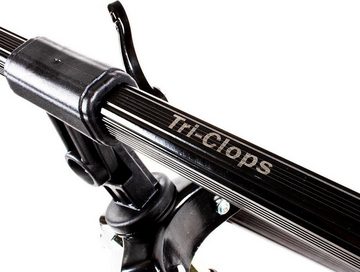 Traxis Tri-Clops Rodpod für 3 Ruten - Dreibein Rutenständer, (Angelrutenauflage verstellbar, 1-tlg., Rutenhalter für Karpfenangeln, Aluminium Rod Pod mit Transporttasche)