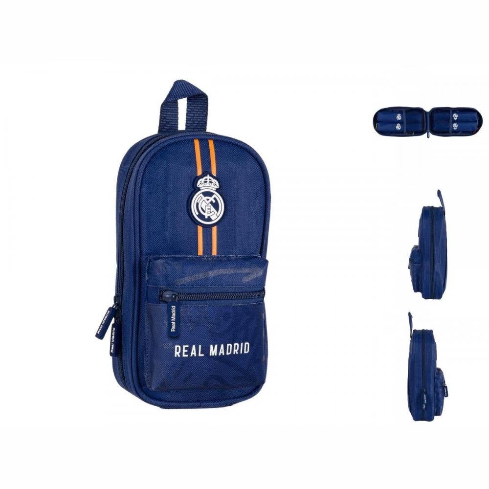 Real Madrid Federtasche Rucksack mit Federtaschen Real Madrid CF Blau 12 x 23 x 5 cm