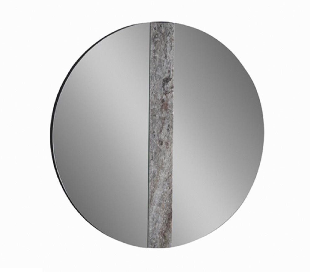 Xlmoebel Wandspiegel Exklusiver runder Marmor-Wandspiegel – Modernes Deko-Element, Made in Europa