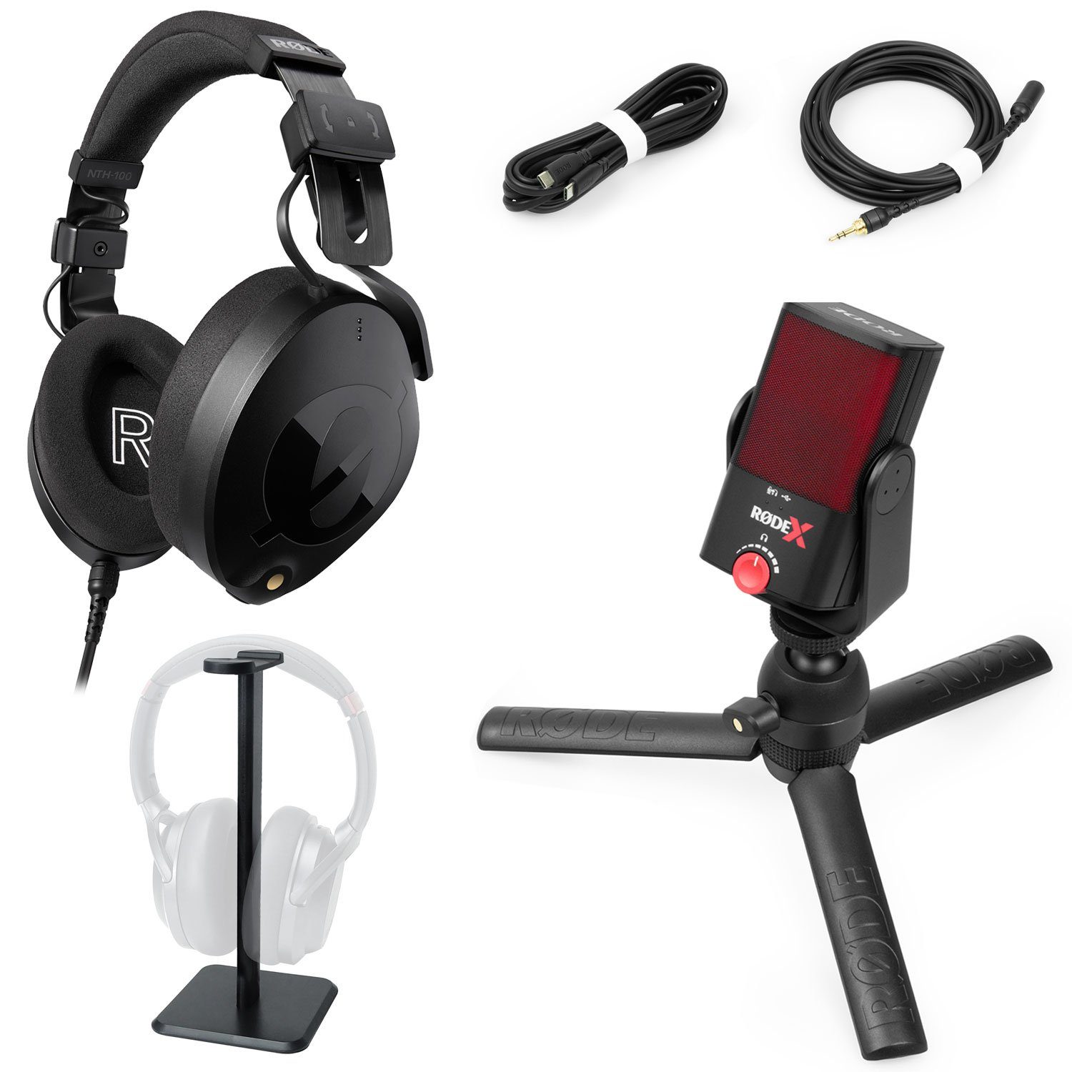 Streaming-Mikrofon Rode X XCM-50 Bundle Mikrofon Set mit Kopfhörer-Stativ