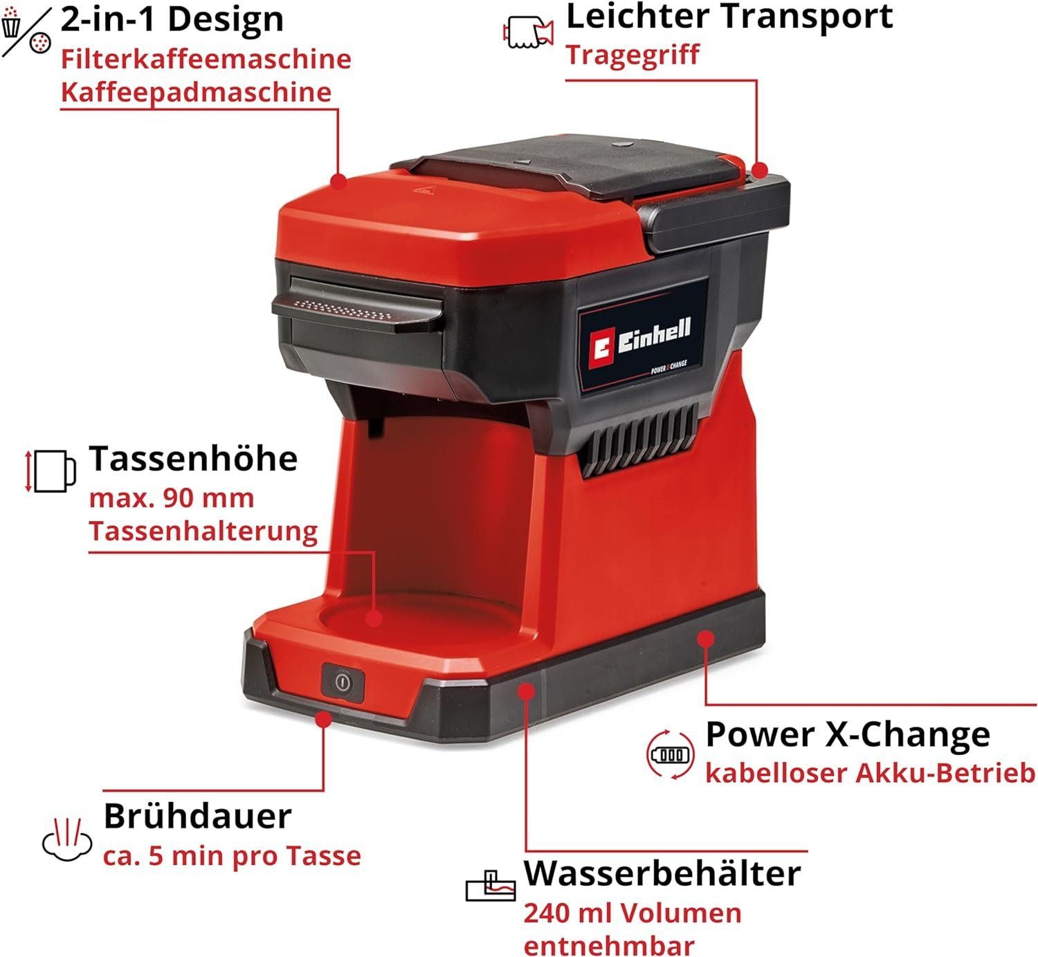 Einhell Reisekaffeemaschine