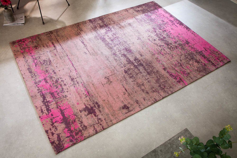 Teppich MODERN ART 240x160cm pink Höhe: · Look Wohnzimmer · Design beige, riess-ambiente, mm, Vintage rechteckig, 10 Used
