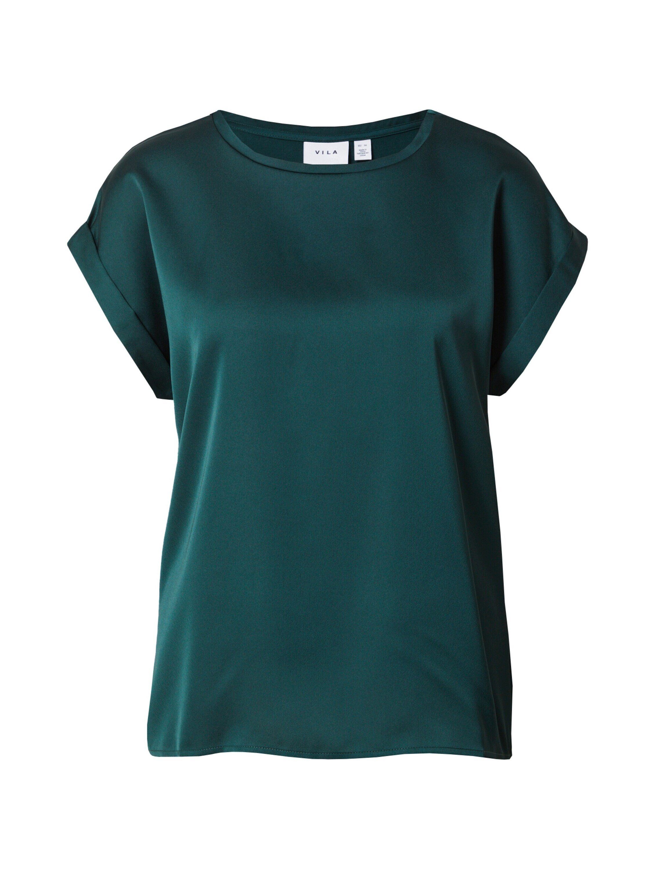 Vila T-Shirt VIELLETTE S/S SATIN TOP/SU günstig online kaufen