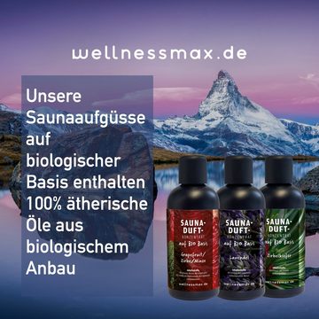 Wellnessmax Aufgusskonzentrat Wellnessmax Bio Sauna-Aufguss 4er Set