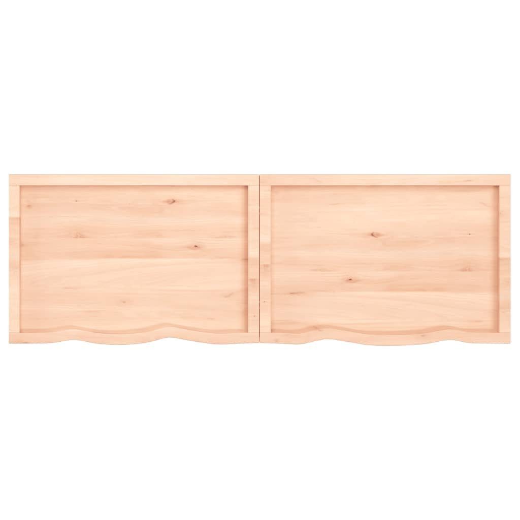 180x60x(2-6) Massivholz furnicato Tischplatte cm Unbehandelt Eiche