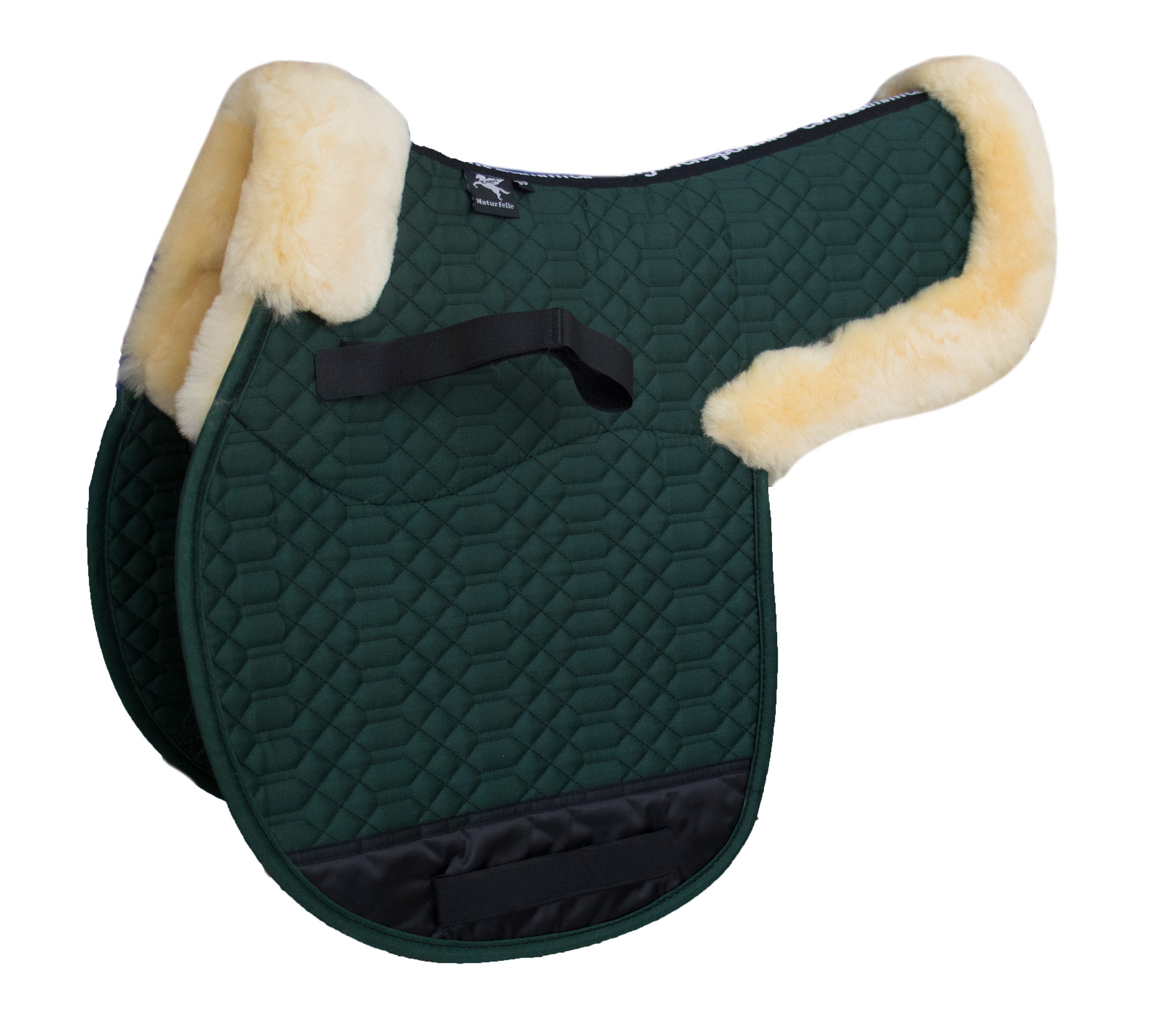 Engel Reitsport Sattelpad Satteldecke SADEK2 Lammfell & Baumwollsteppstoff Fell in Sattellage