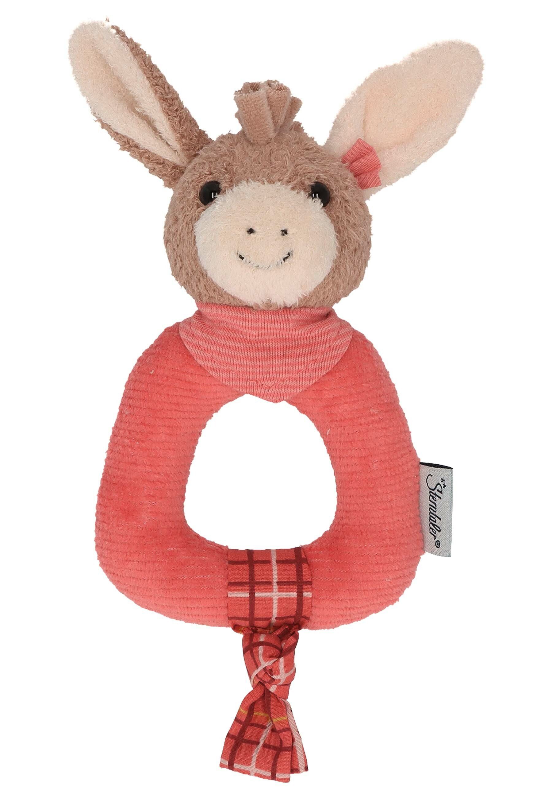 Sterntaler® Greifling Greifling ESEL Emmily (0-tlg), Baby Spielzeug aus Flauschstoff und Nicki, Greifling Baby