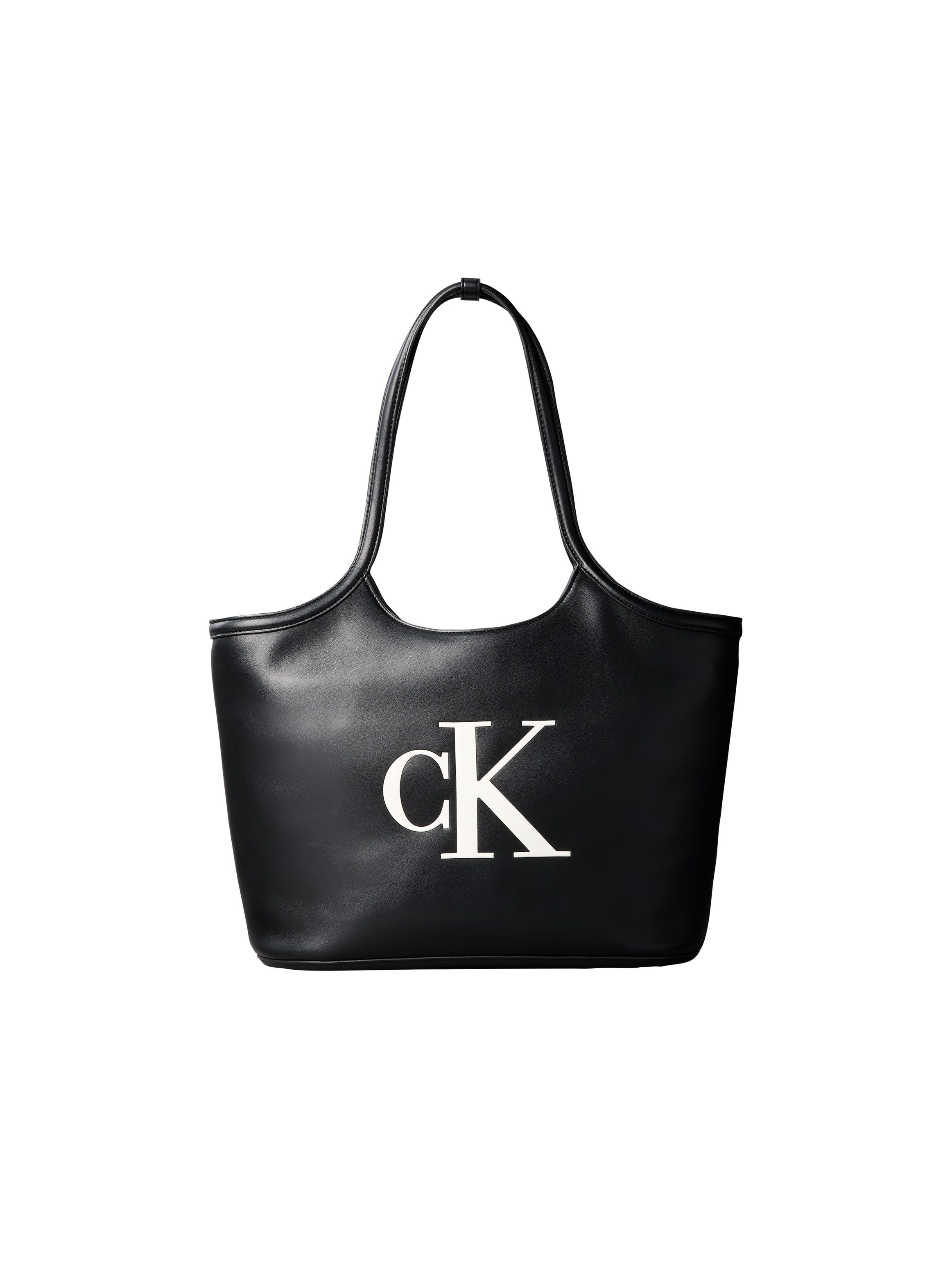 Calvin Klein Tragetasche BOLD CK SHOPPER, Shopper, Damen Umhängetasche, Schultertasche mit plakativem CK-Logo