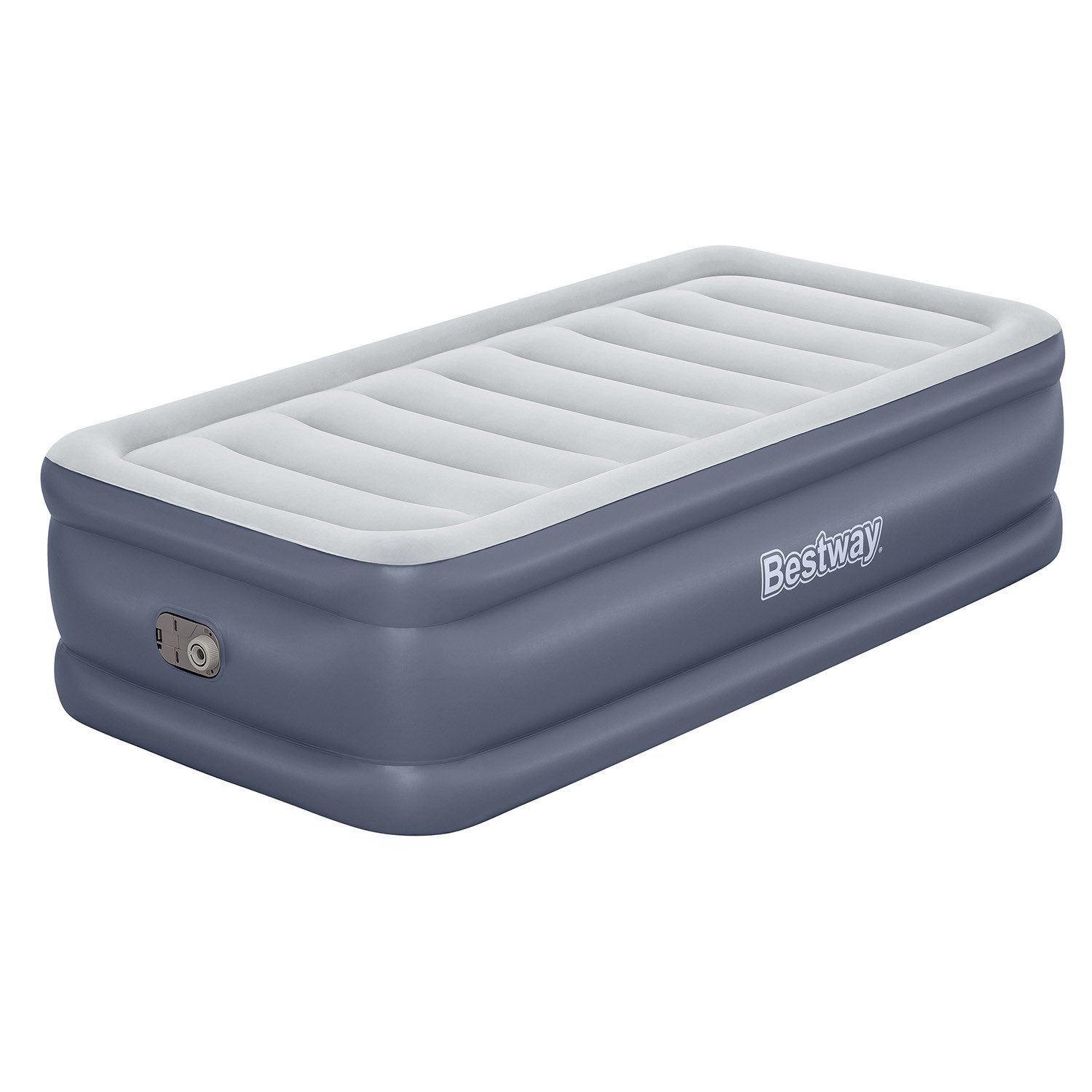 Bestway Luftbett TriTech® 191 x 97 x 51 cm, (Packung, 1-tlg., Inkl. integrierter Elektropumpe), Ideal für den Innengebrauch