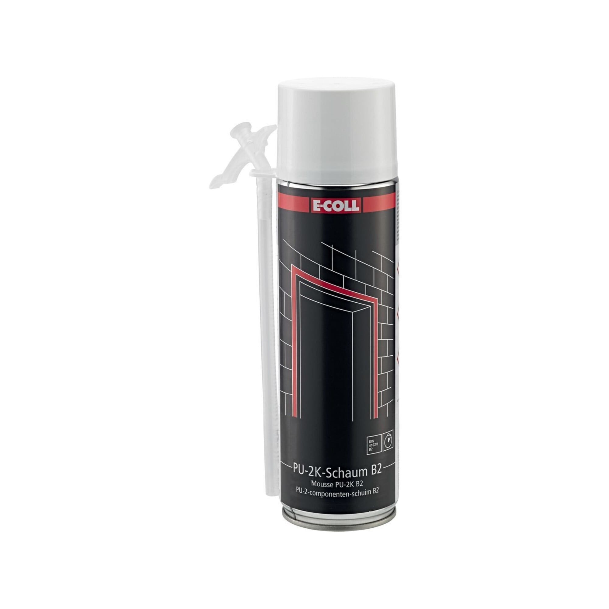 E-COLL Bauschaumpistole E-COLL PU-2K-Schaum B2 (MDI) 400ml Dose
