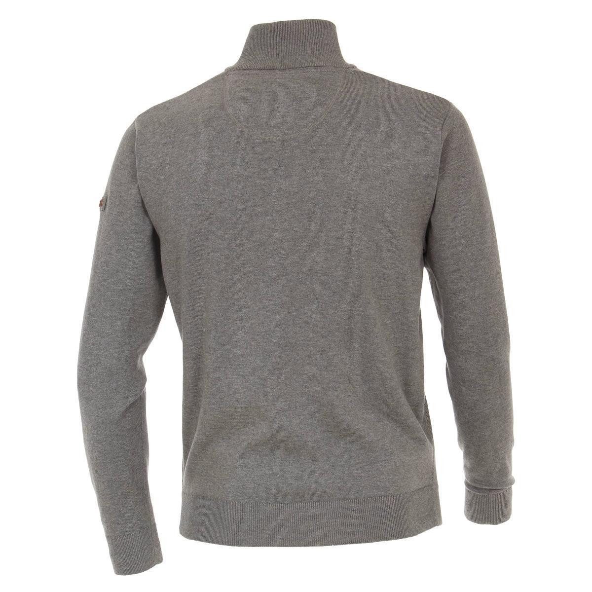 Redmond Troyer REDMOND Casual Herren Strick-Troyer Comfort Baumwolle Grau günstig online kaufen