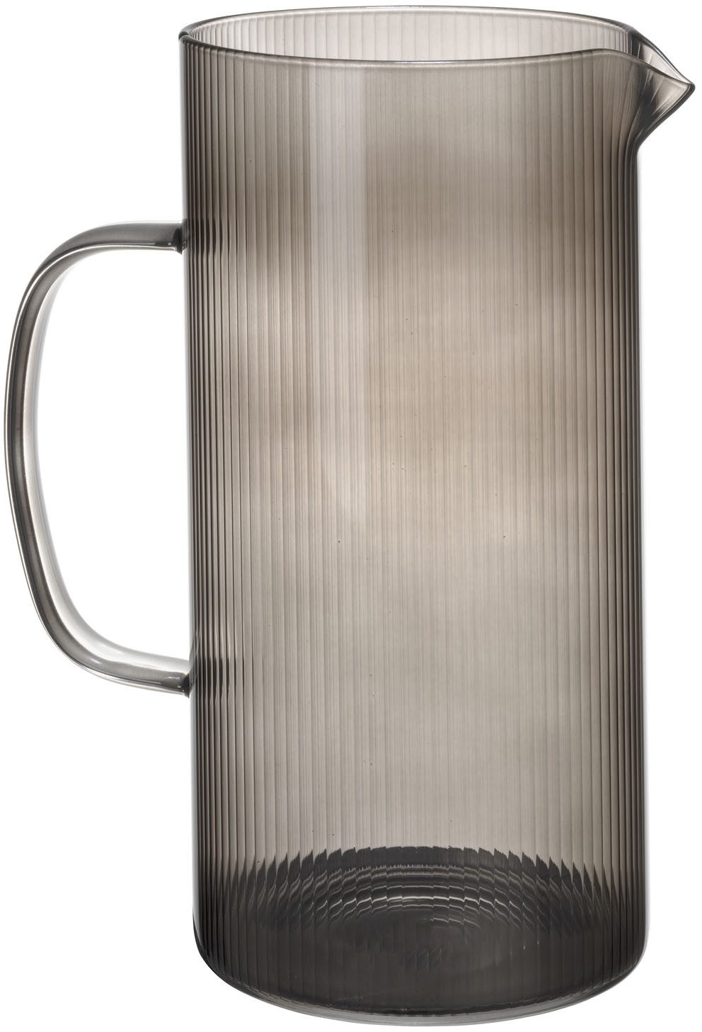 SCHÖNER WOHNEN-Kollektion Karaffe KARINA, (1-tlg), Glaskaraffe, 1,7l mit geriffelter Oberfläche