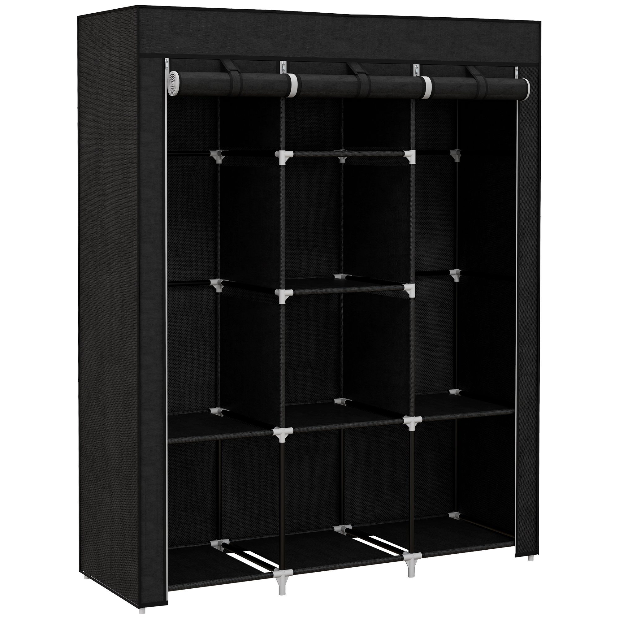 HOMCOM Stoffschrank Faltschrank, Faltbare Garderobe aus günstig online kaufen