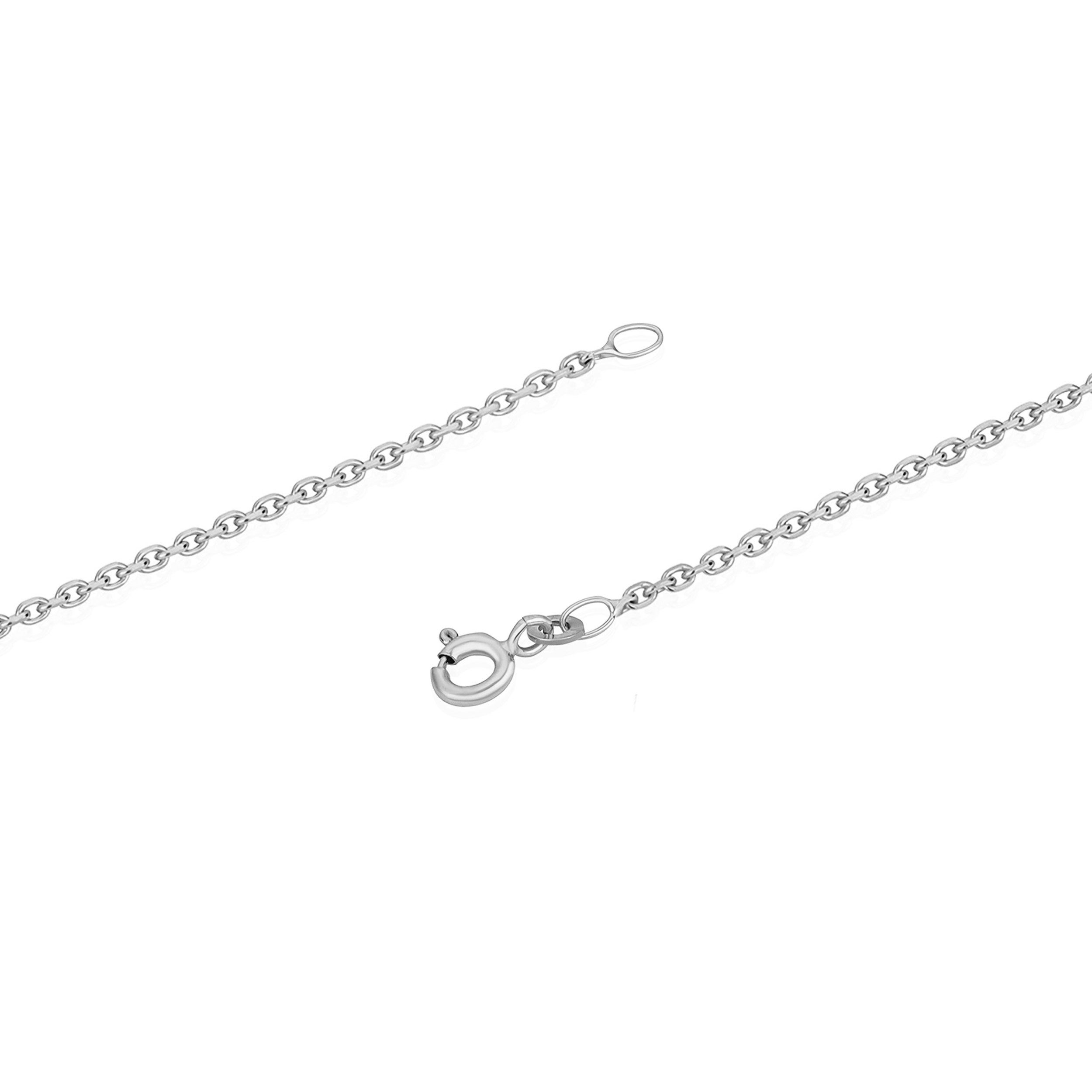 NKlaus Silberkette 45cm Ankerkettte diamantiert 925 günstig online kaufen