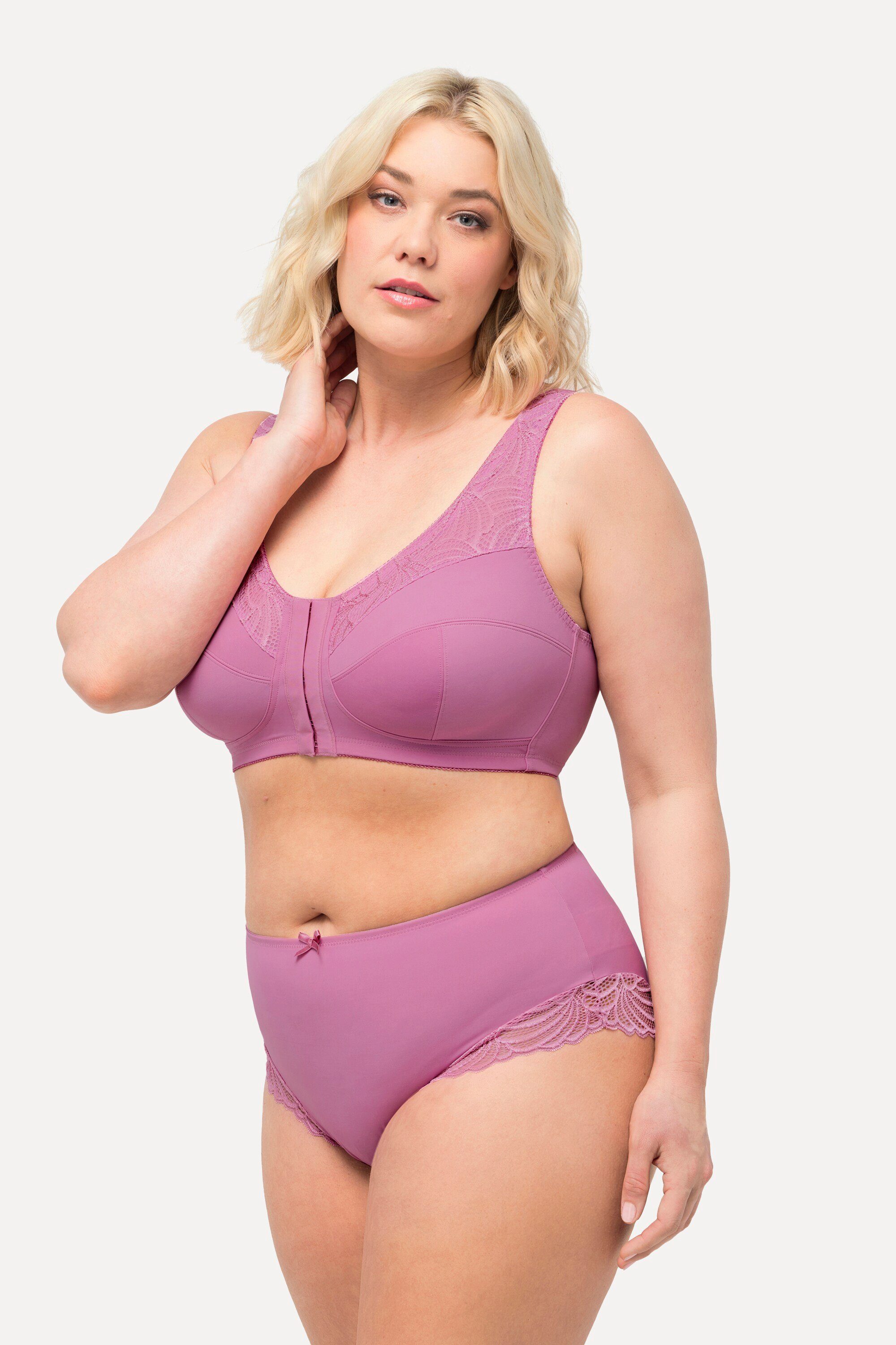 Miederhose Midislip seitlich transparente Spitze