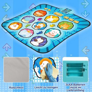 yozhiqu Spielhaus Tanzmatte für Kinder. Musikmatte für Kinder – interaktives Puzzlespiel, 8 integrierte Musik, 4 Spielmodi, 8 Level, 3 Schwierigkeitsstufen