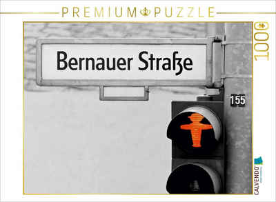 CALVENDO Puzzle CALVENDO Puzzle Geschichtsträchtige Straße in Berlin - Bernauer Straße 1000 Teile Lege-Größe 64 x 48 cm Foto-Puzzle Bild von Marcel Liebig, 1000 Puzzleteile