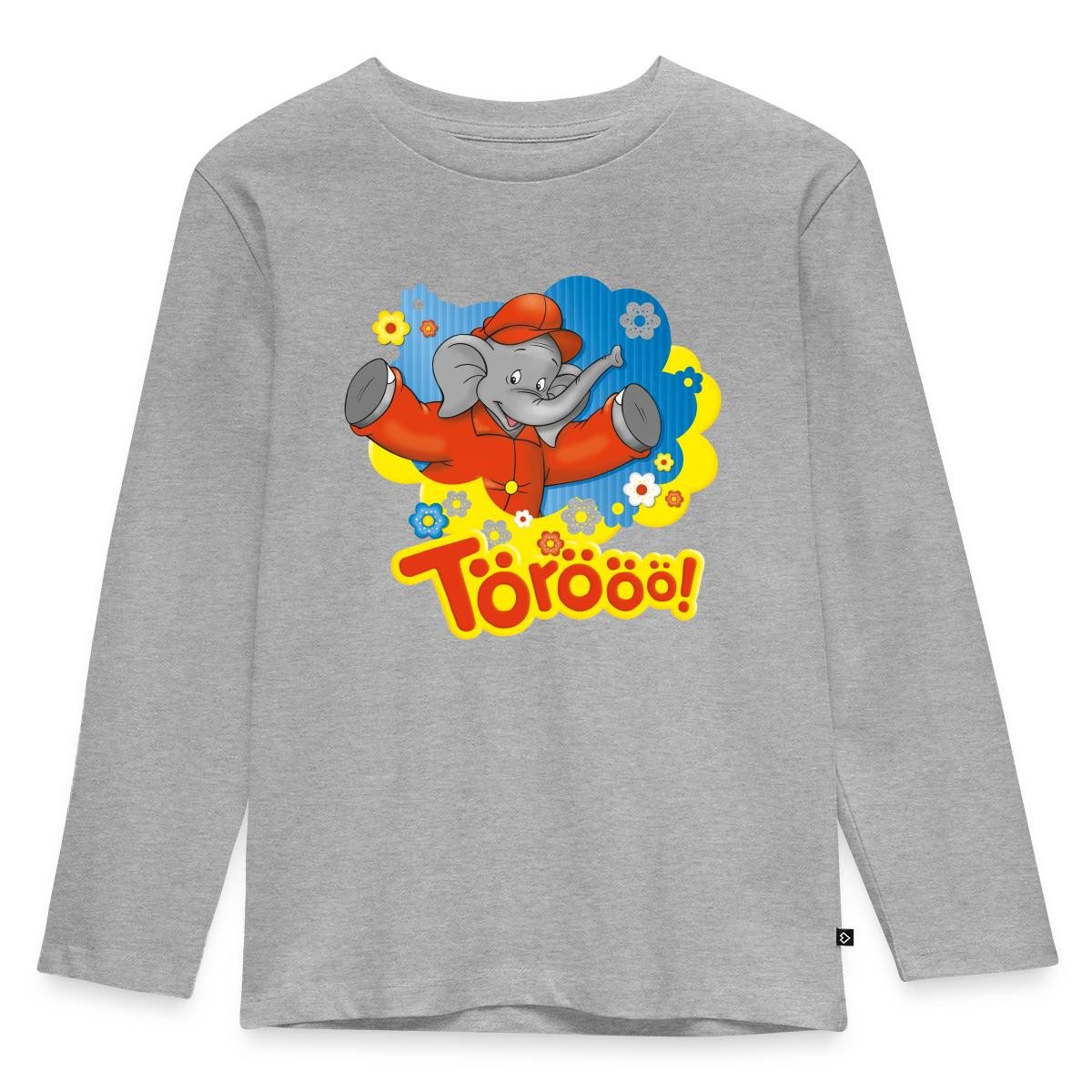 T-Shirt Benjamin Blümchen Trötet Töröö Und Winkt Kinder Premium Langarmshirt