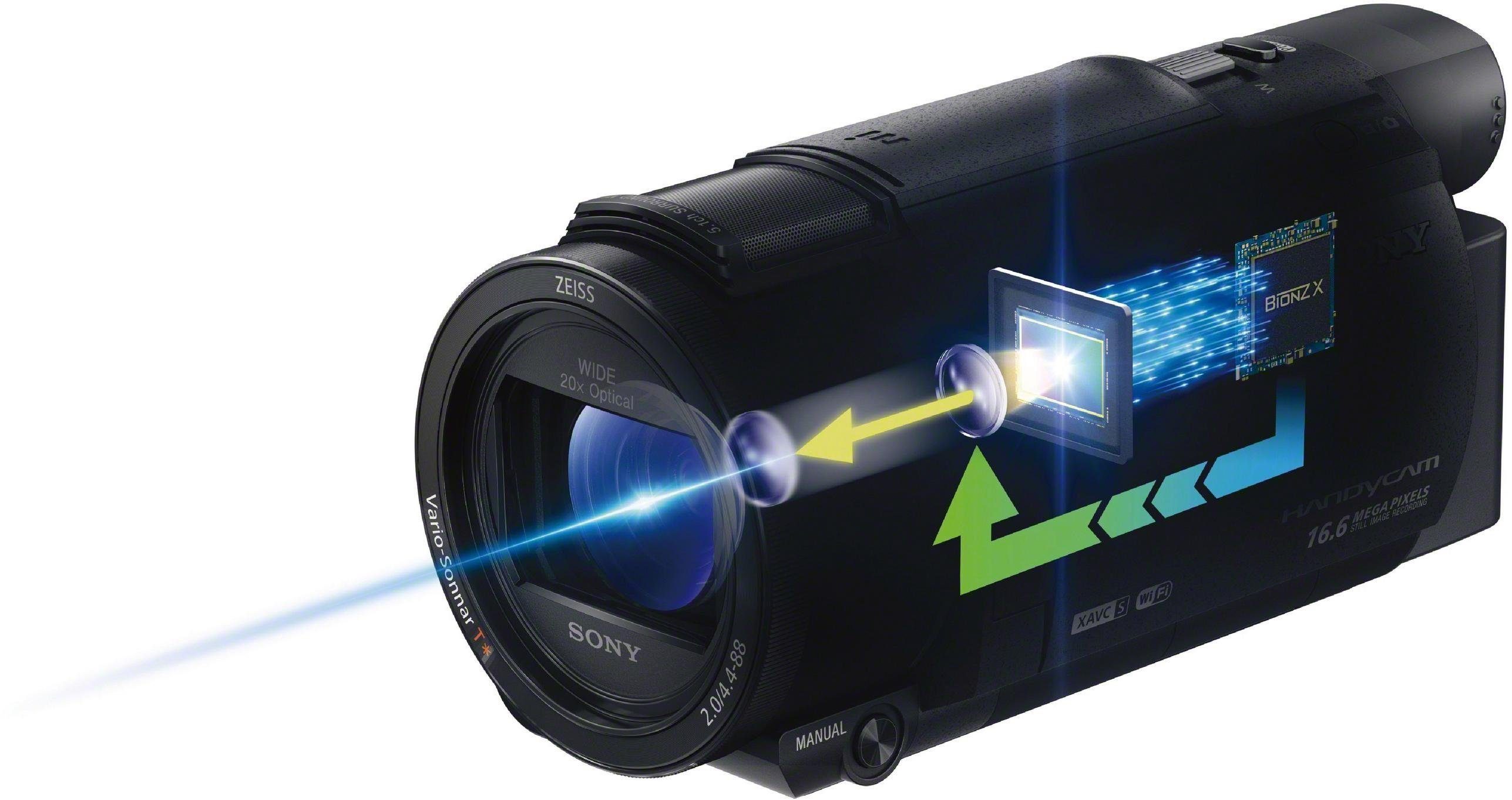 Camcorder FDRAX53.CEN Ultra (Wi-Fi), 20x Sony Zoom) opt. NFC, (4K WLAN HD,