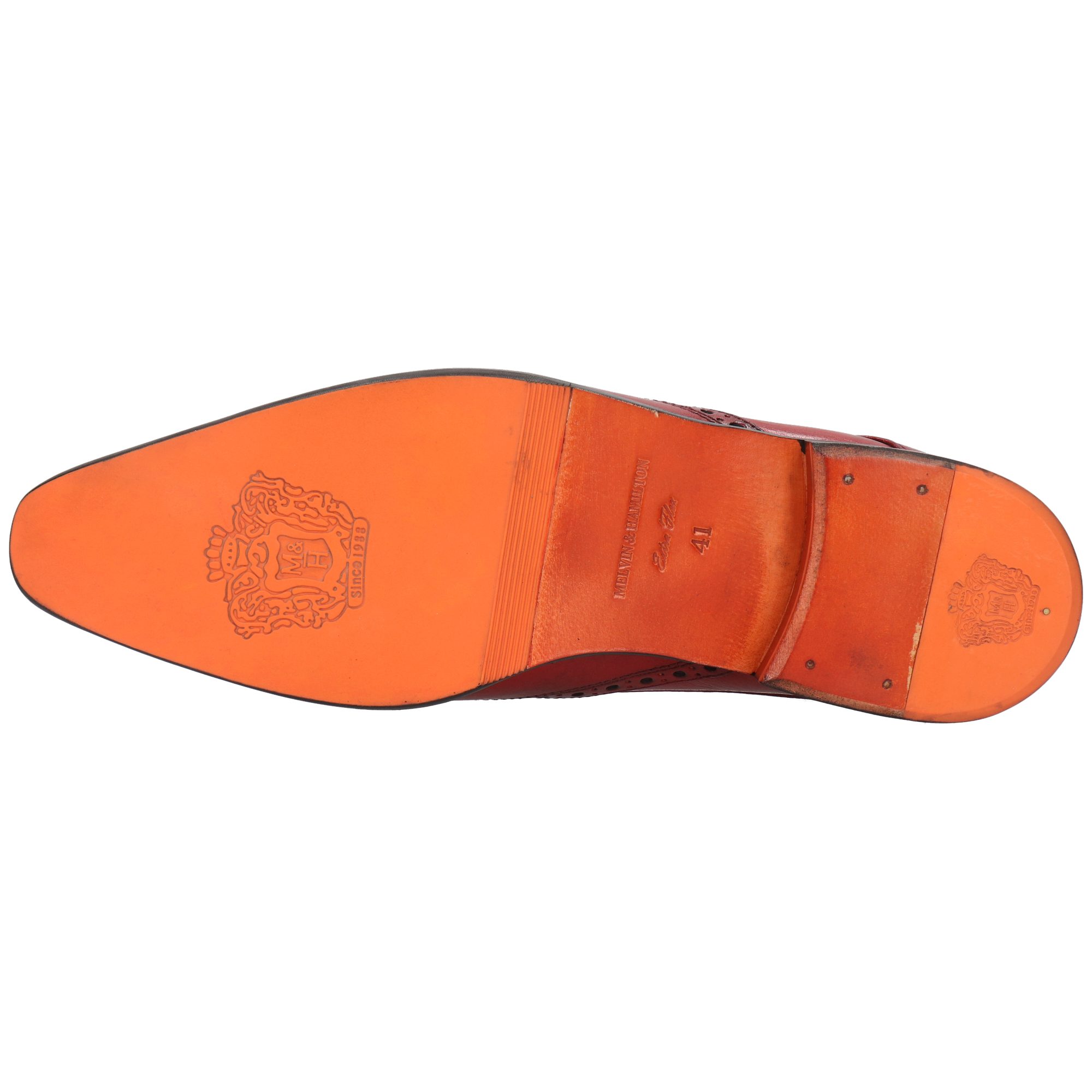Melvin & Hamilton Lewis 3 Leder-Derby Schuhe für Herren Schnürschuh Flache Absätze, Echtes Leder, Vegetabile Gerbung