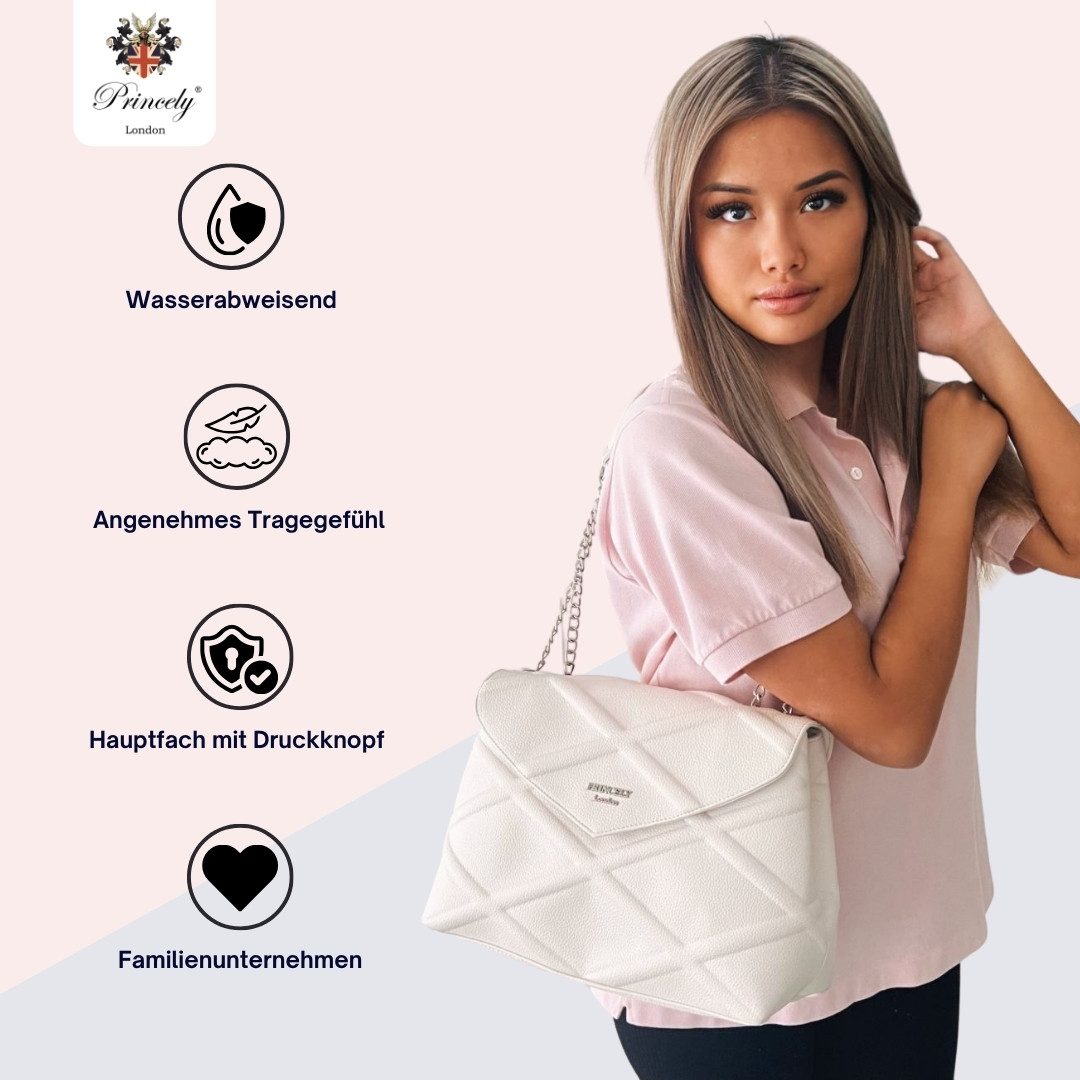 Princely London Handtasche Chaunhi - Tragbar als Crossbody Bag