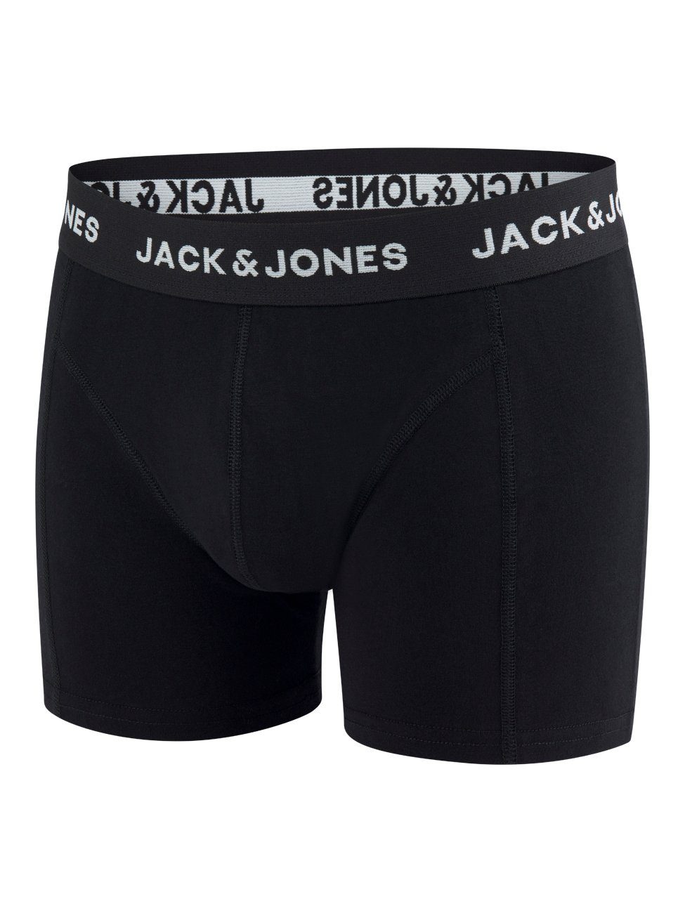 Pack Jones 6er (Vorteilspack, Retroshorts Pack Boxershorts 3 Herren Stretch Trunks Basic Unterhosen 6-St) Jack & mit