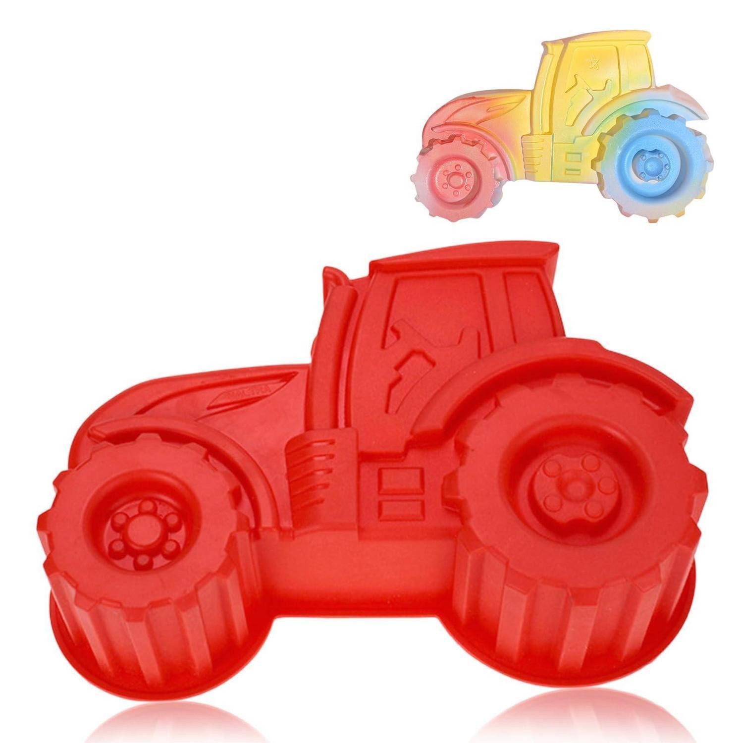 LuxusKollektion Silikonform Silikon Backform Traktor Kindergeburtstag, (1-tlg)