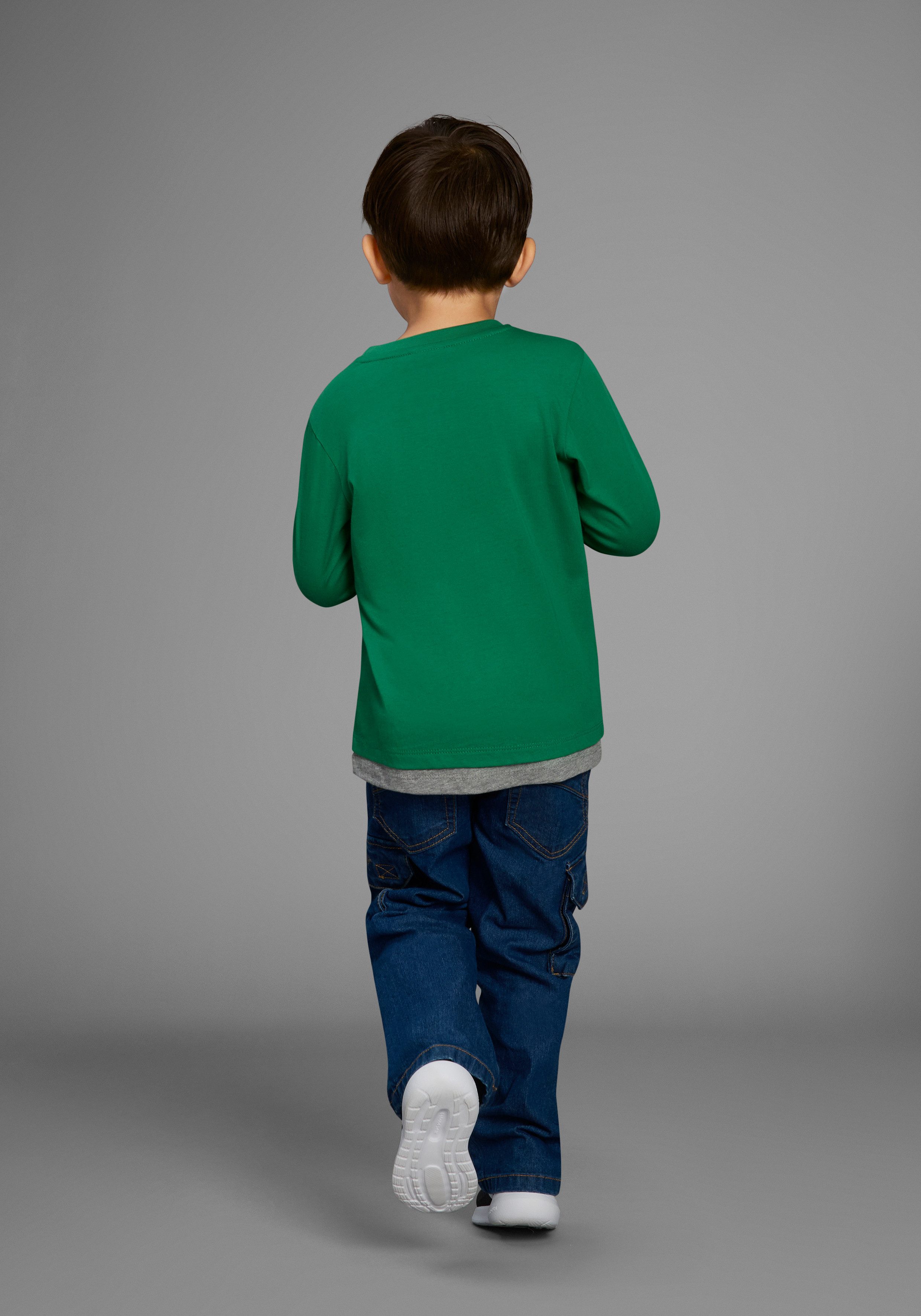 KangaROOS Schlupfjeans Cargo-Jeans für kleine Jungen Stretchjeans mit coolen Cargotaschen