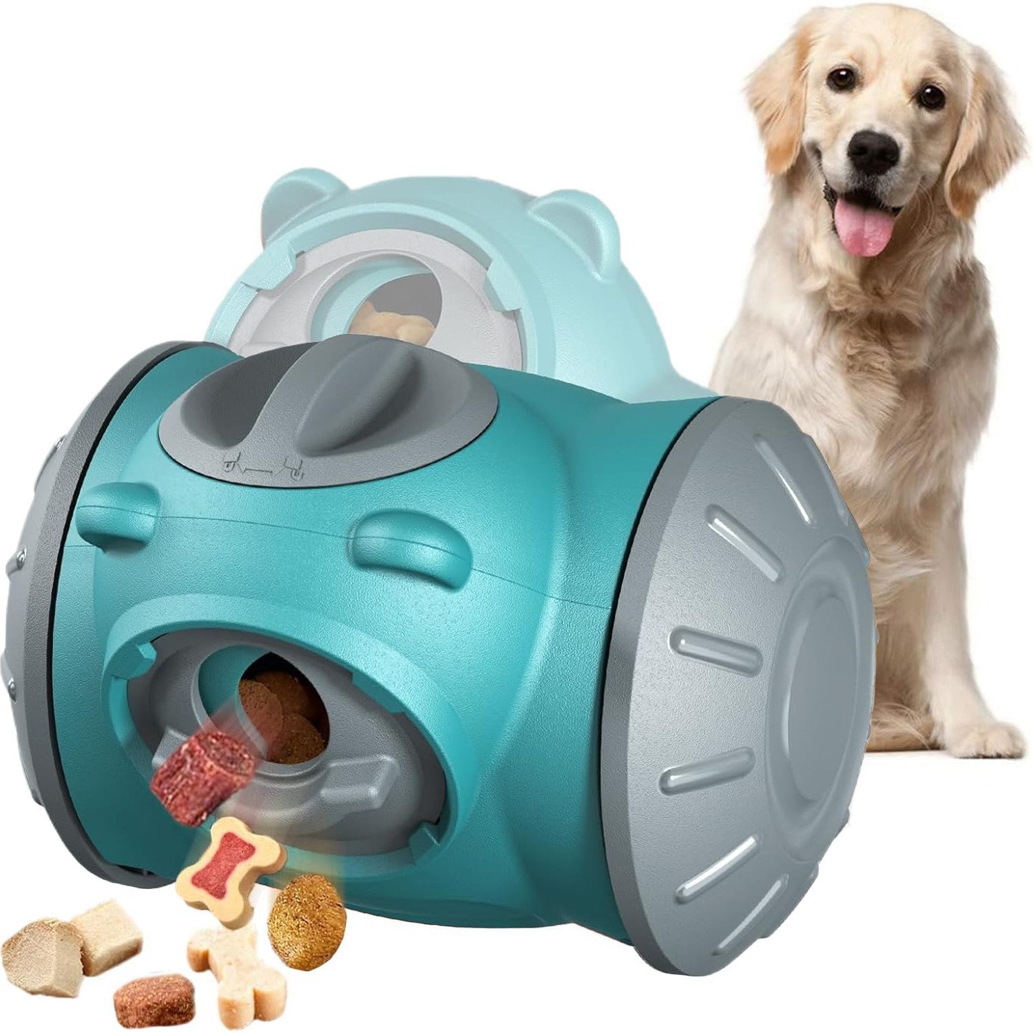 Tier-Intelligenzspielzeug Haustiere Leckerlispielzeug Interaktives Hundespielzeug Snackball grün