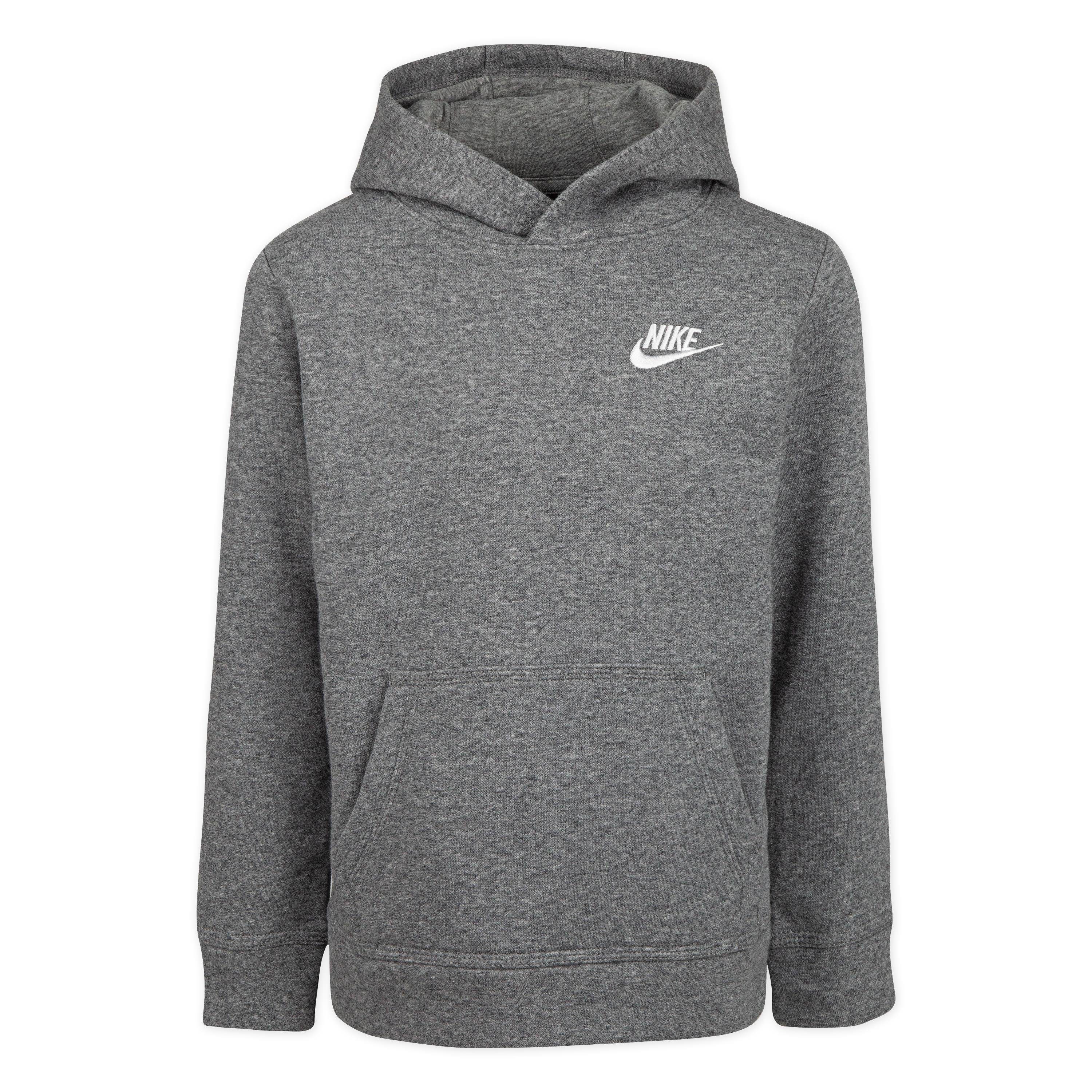 Nike Sportswear Kapuzensweatshirt NKB CLUB FLEECE PO HOODIE - für Kinder grau-meliert