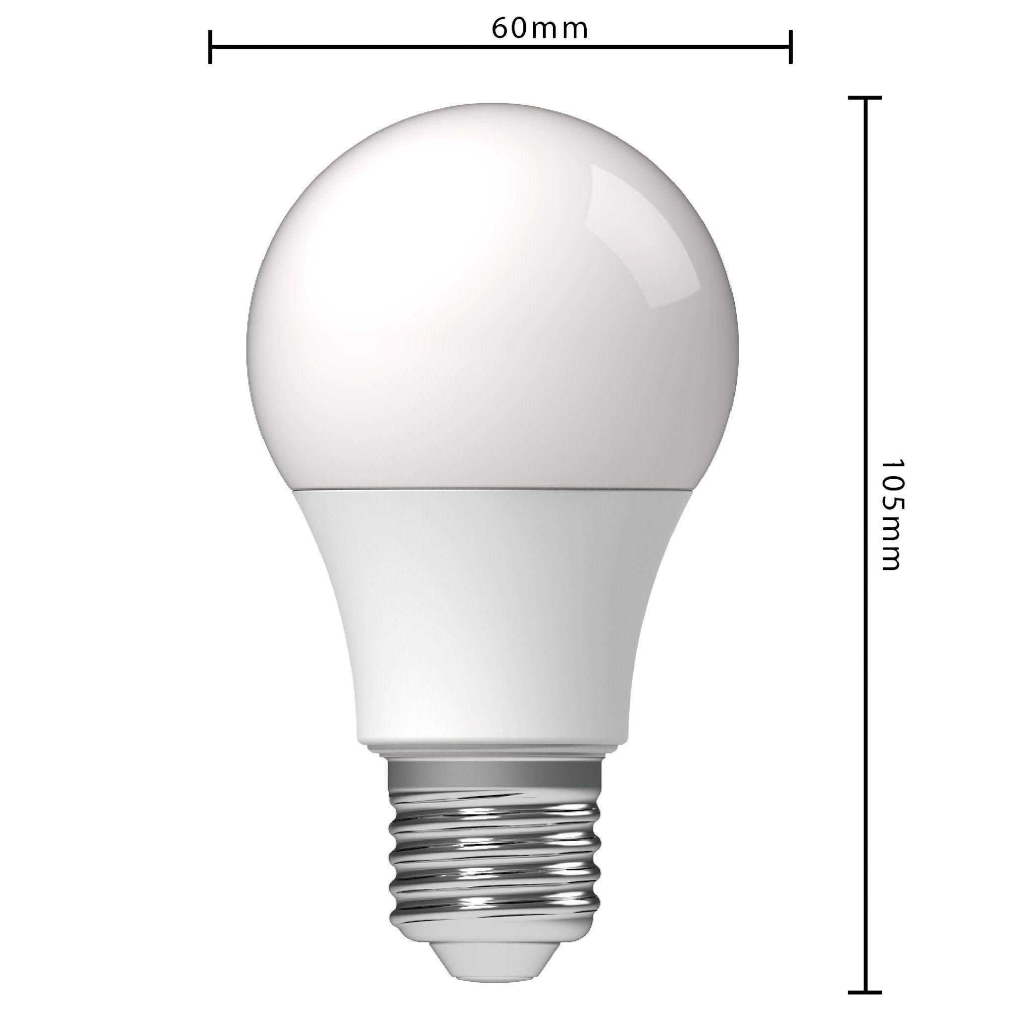 LED's light LED-Leuchtmittel 0620104 dimmbar 8W E27, LED A60 E27 Dim2warm Opal Glühbirne