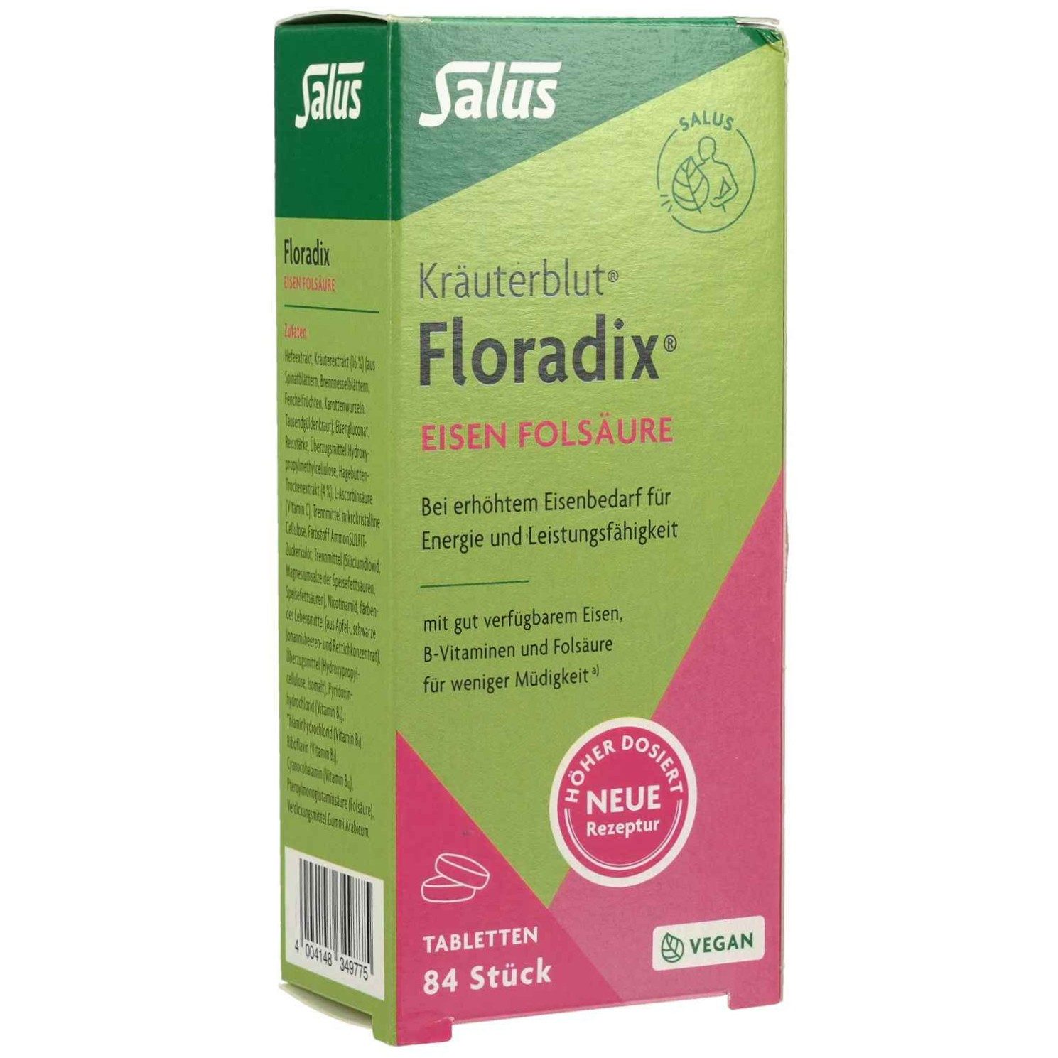 SALUS Pharma GmbH FLORADIX Eisen Folsäure Tabletten Tabletten