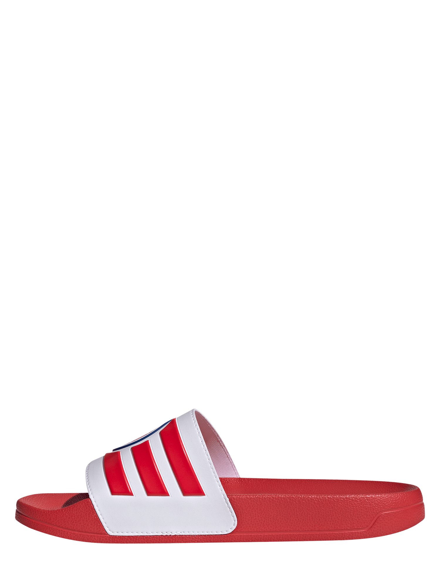 adidas Performance FC Bayern München, Adilette, Unisex, Rot/Weiß Slipper günstig online kaufen