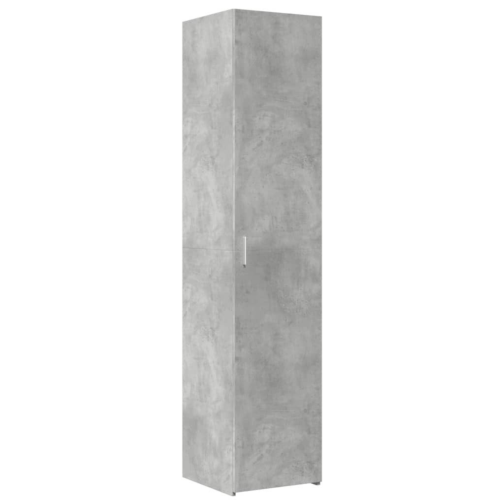 vidaXL Highboard Highboard Betongrau 40x42,5x185 cm Holzwerkstoff (1 St)