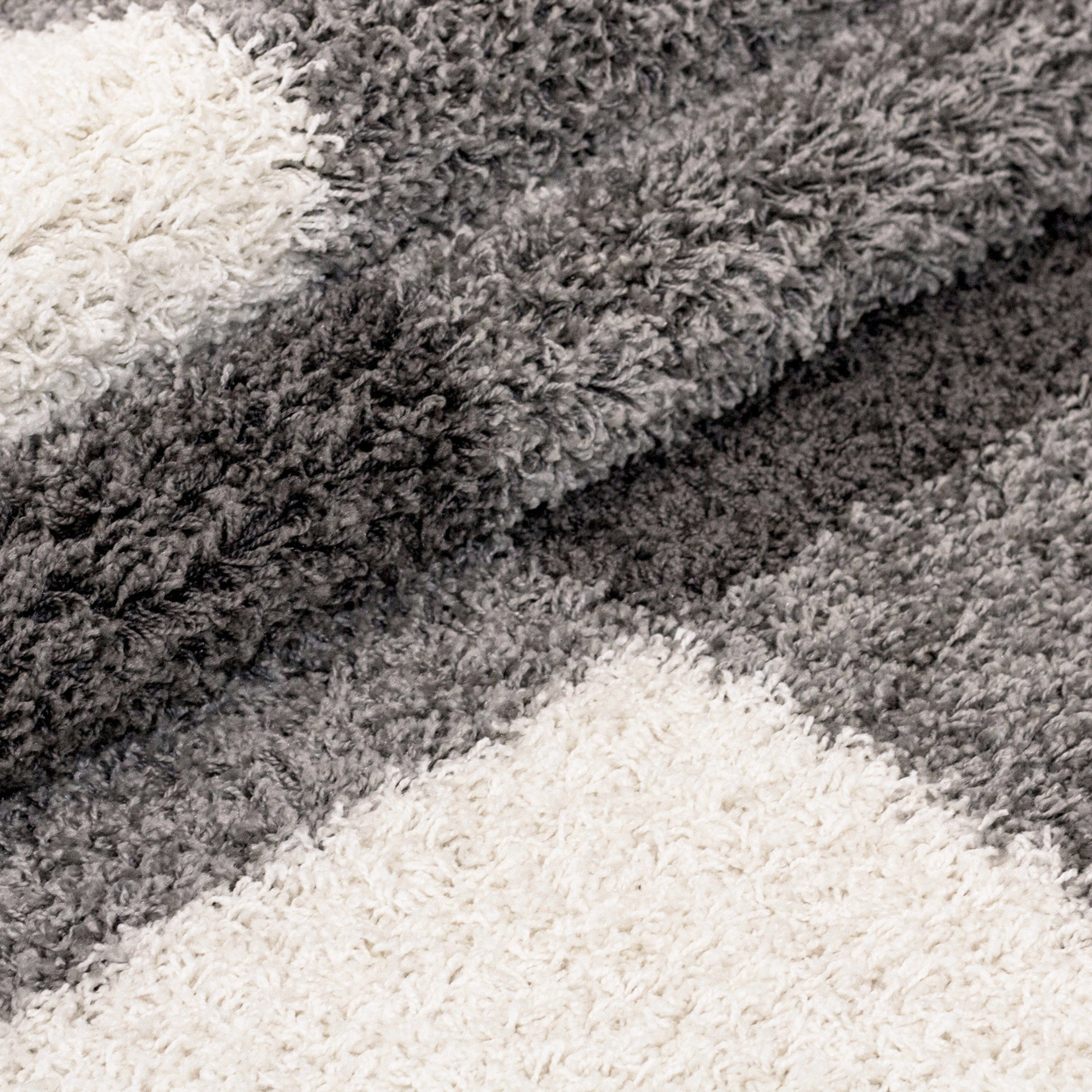 Ayyildiz Teppiche Hochflor-Teppich Gala Shaggy 2505, auch als Läufer und rund, rechteckig, Höhe: 30 mm, Langflor, alle Räume, Karo, Wohnzimmer – Bild 4 von 5