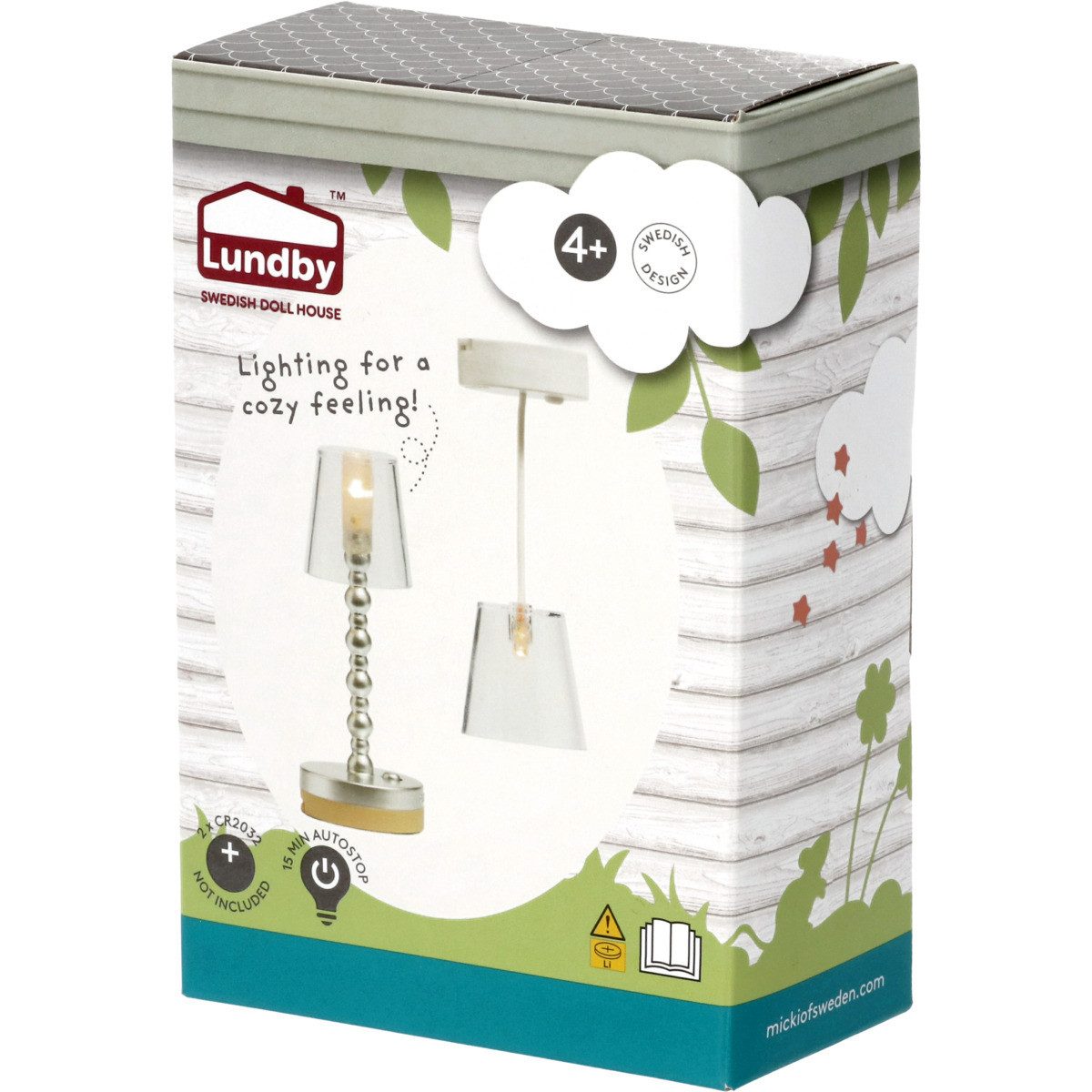 Lundby Puppenhausmöbel Steh- und Deckenlampe Mädchen (2tlg) – Bild 3 von 4