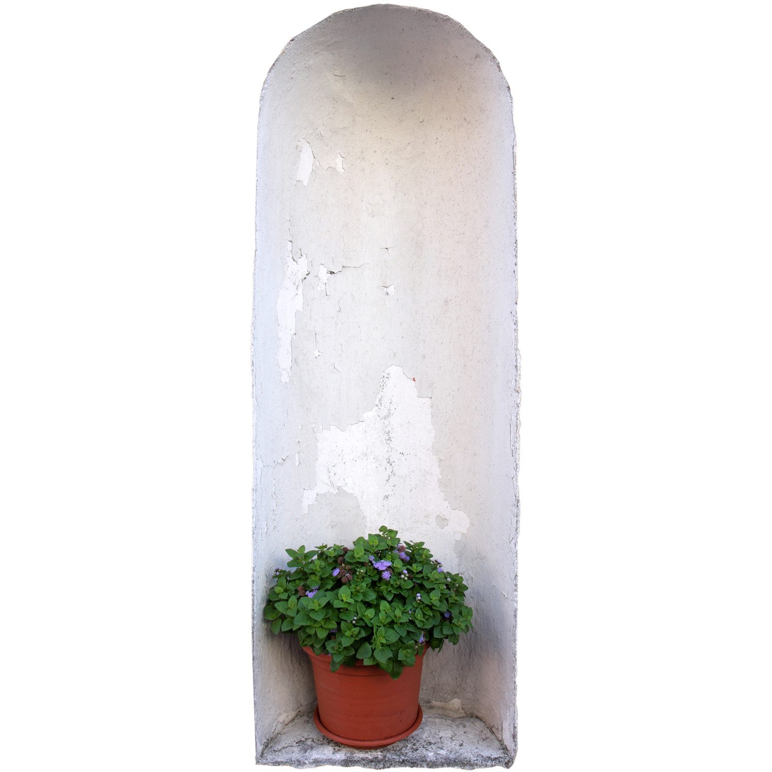 Tulup Wandtattoo Universelles 3D-Wandaufkleber Nische, Weiß 3D-Wandaufkleber, Wandaussparung, Blumen und Pflanzen