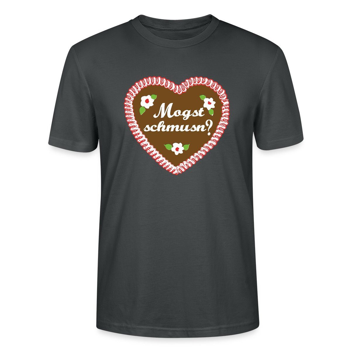 T-Shirt Lebkuchenherz Volksfest Tracht Trachtshirt Unisex Bio T-Shirt