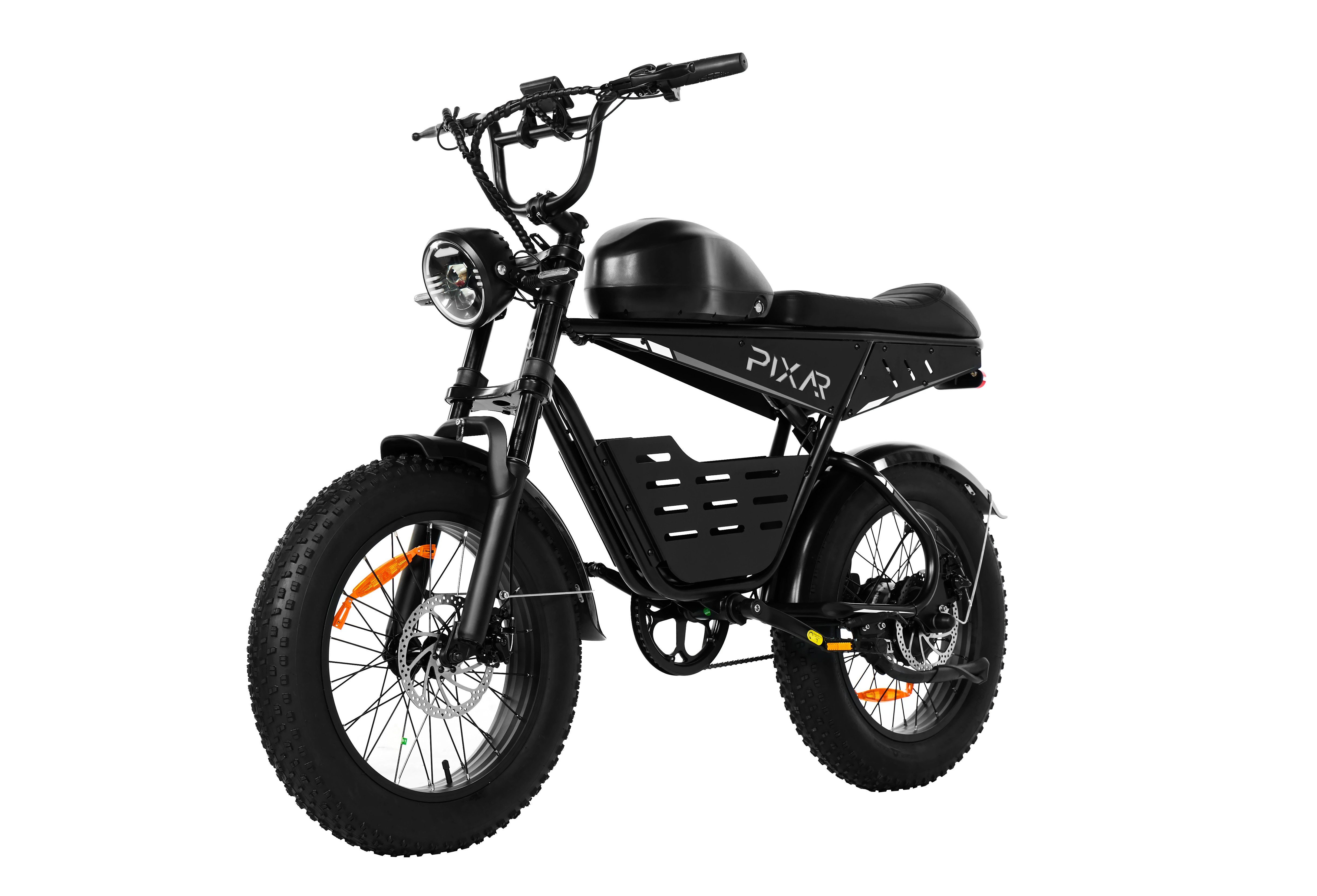 PIXAR E-Bike Cityrad SuperV 20'' E-Bike für Erwachsene mit herausnehmbarem 48V 30Ah Akku, Frontmotor, Fahrradbeleuchtung, Ständer, Klingel, Hochleistungsakku