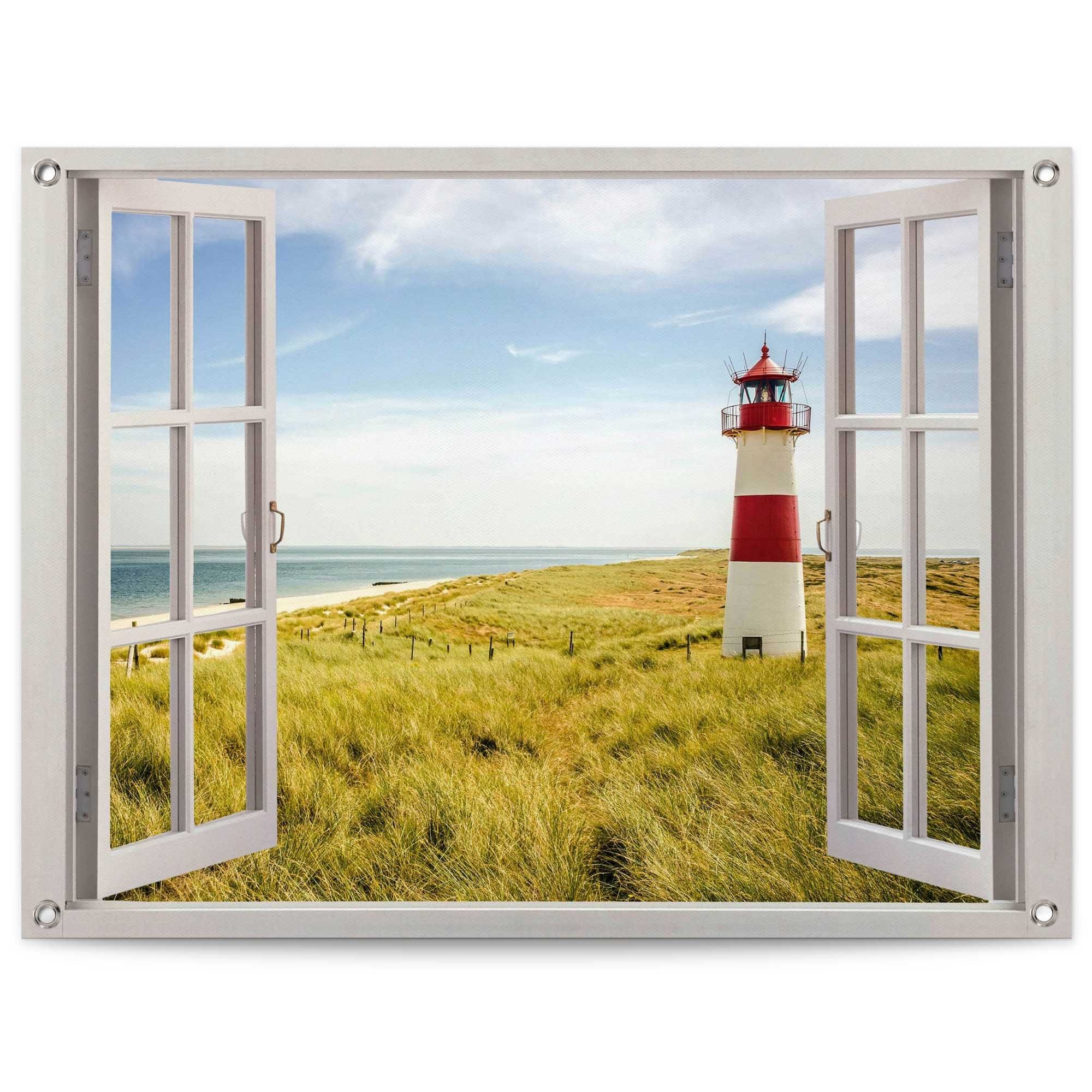 Reinders! Poster Leuchtturm-Ansicht, Outdoor für Garten oder Balkon | Poster