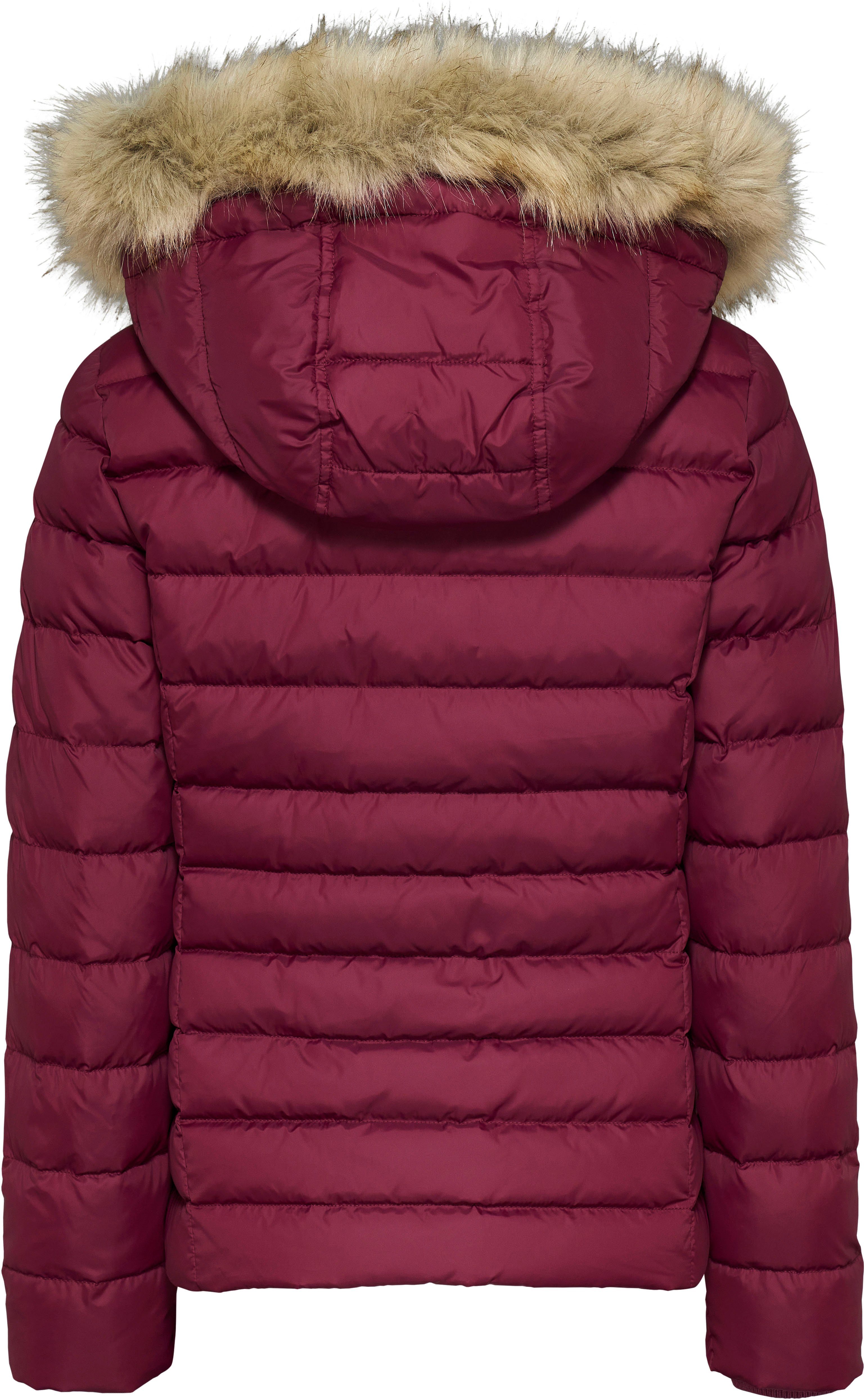 Tommy Jeans Steppjacke TJW BASIC HOODED DOWN JACKET EXT mit Logostickerei