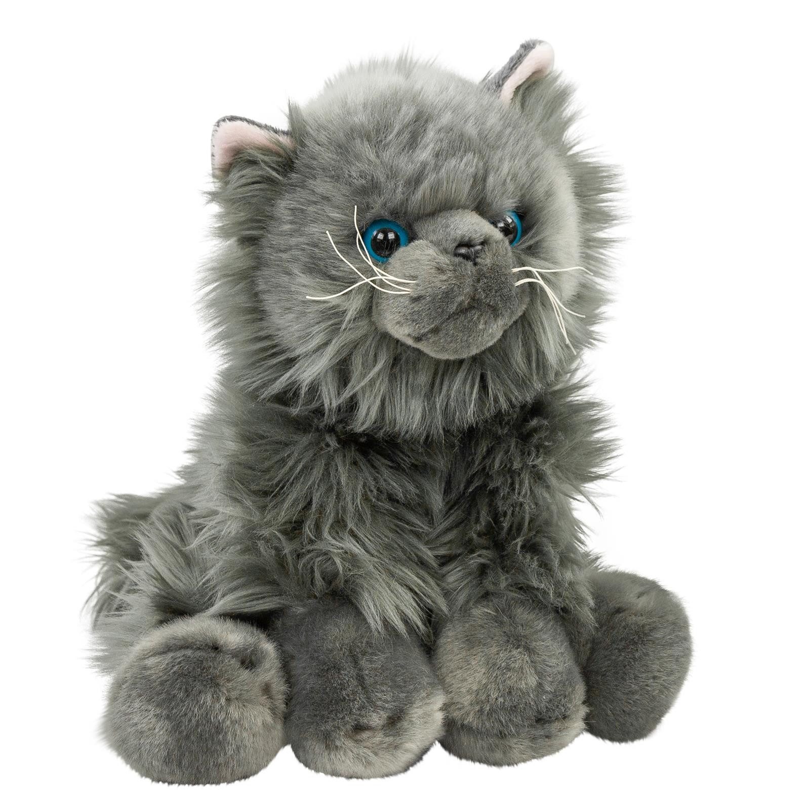 Kuscheltier Perserkatze 26 cm sitzend grau Katze Plüschkatze Stofftier