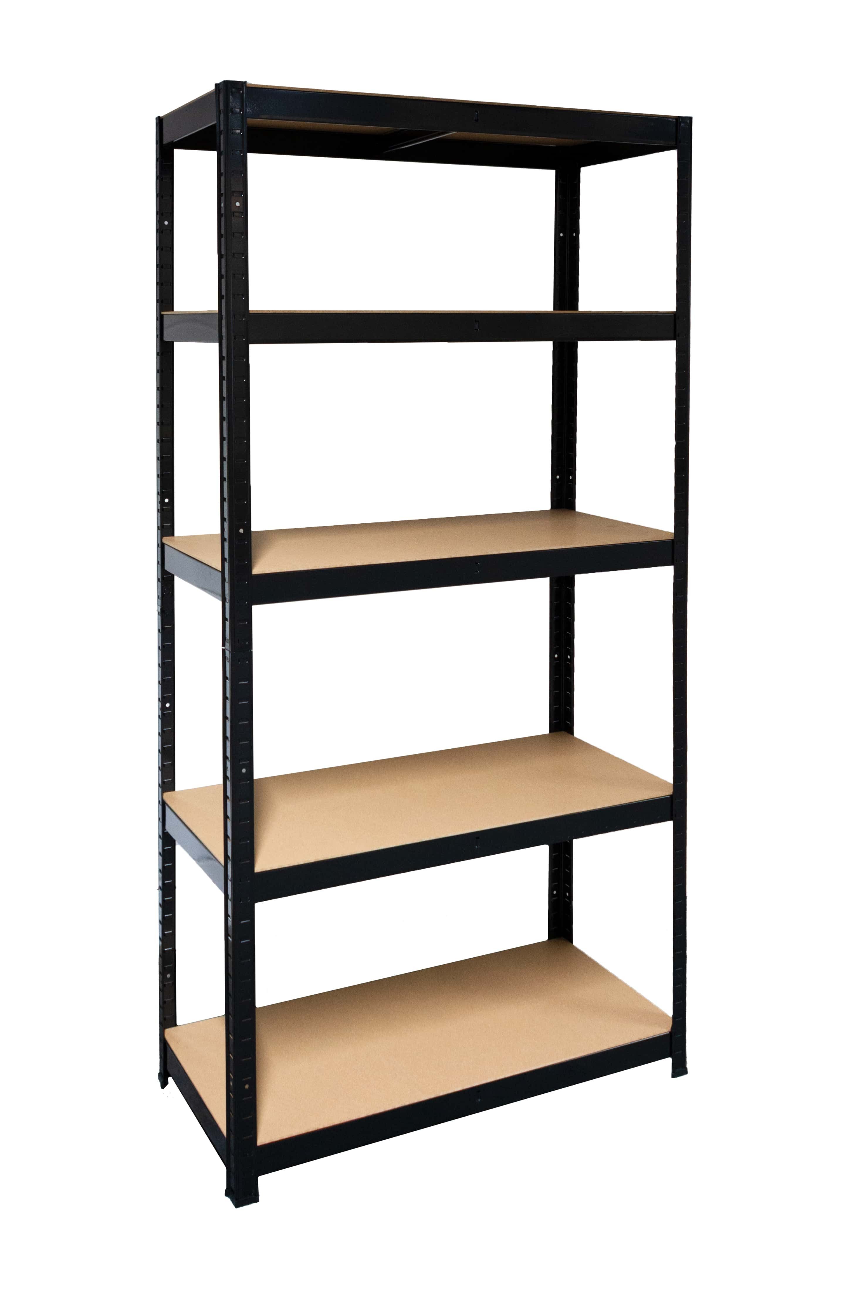 SCHULTE Regalwelt Schwerlastregal 5 MDF-Böden, 180×90×40 cm, 175 kg/Boden, schwarz