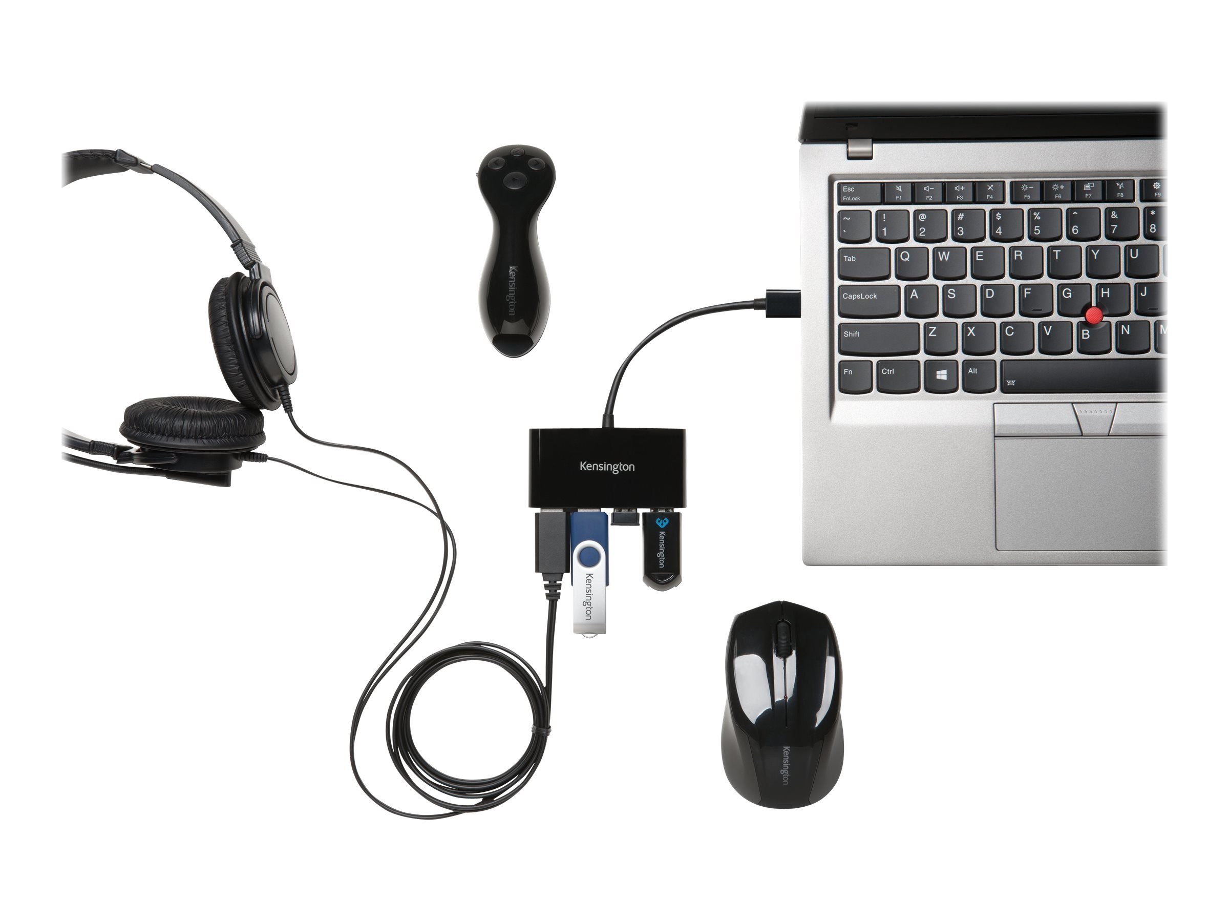 KENSINGTON USB 3.0 4-Port Hub Netzwerk-Switch