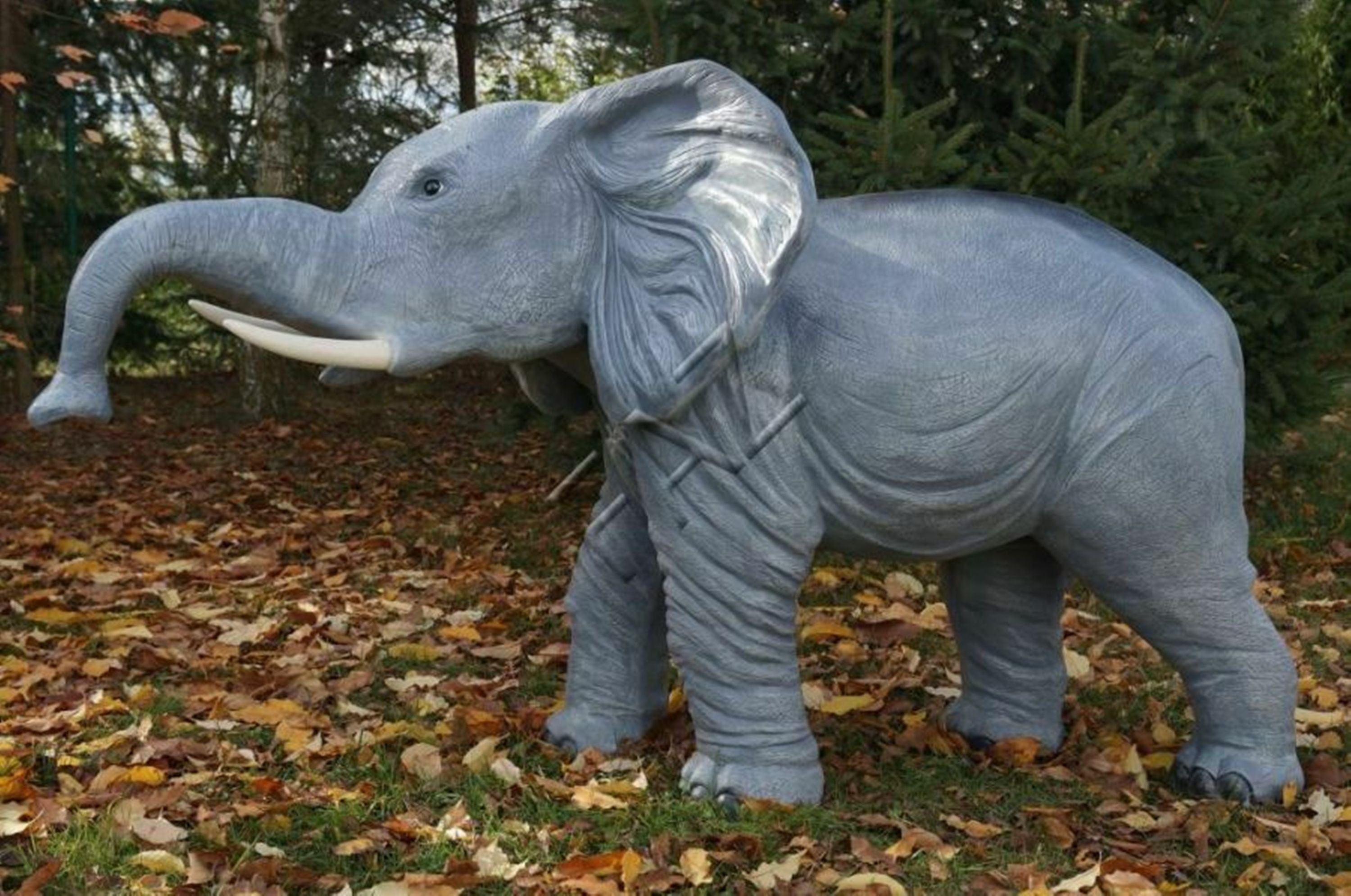 JVmoebel Gartenfigur, Elefant Figur Garten Statue Skulptur Elefant Figuren Skulpturen Neu