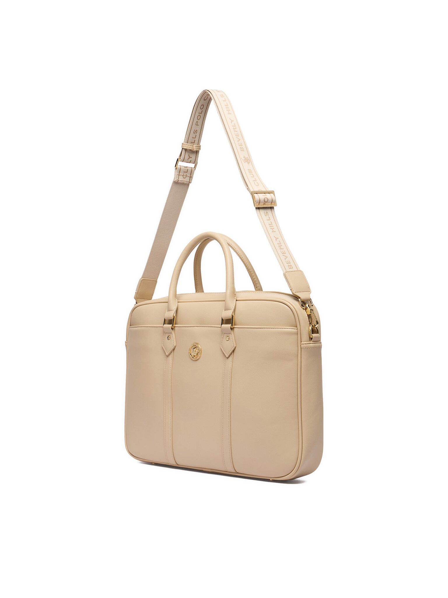 BEVERLY HILLS POLO CLUB Handtasche Beverly Hills Polo Club Damenhandtasche Écru BEVERLY HILLS POLO CLUB-C