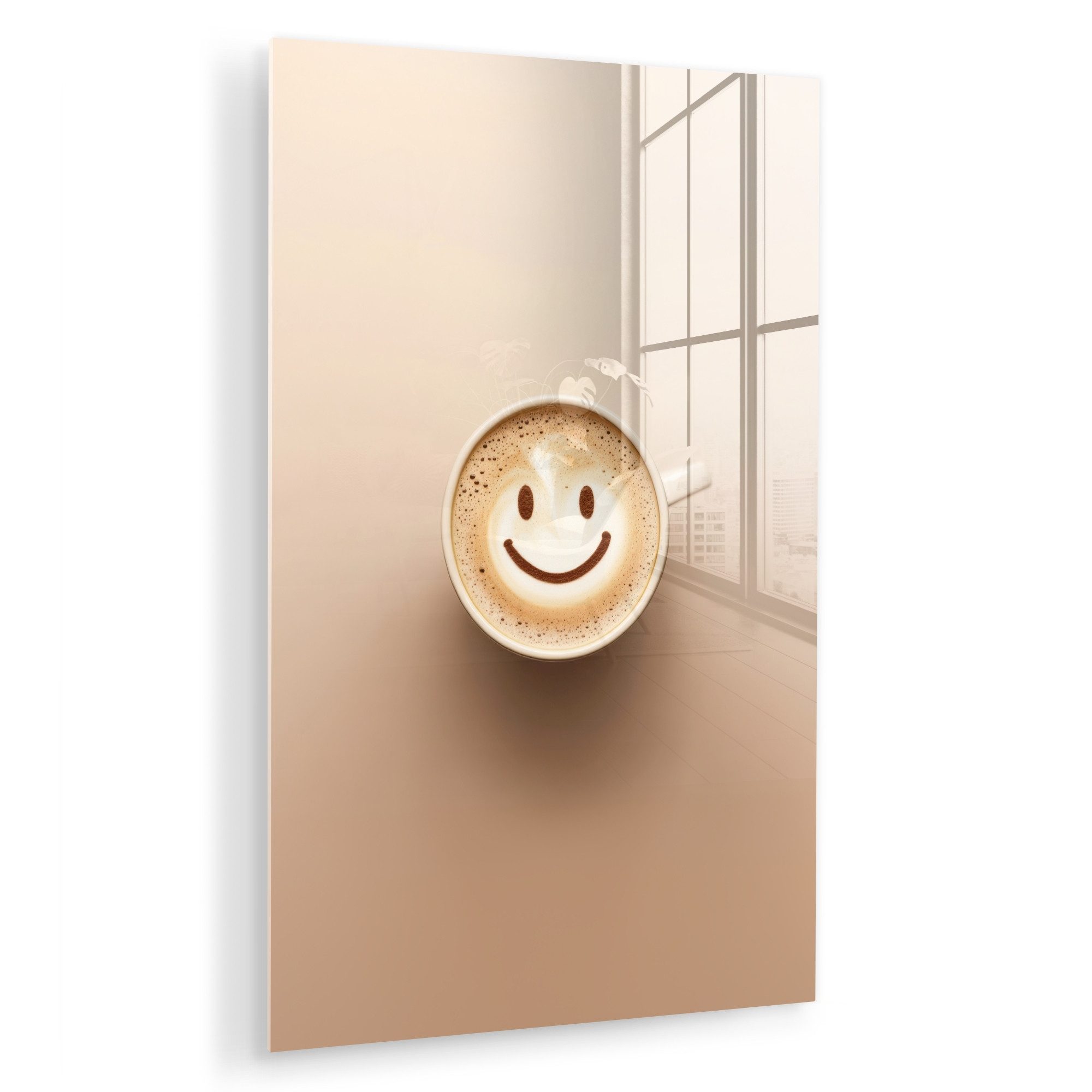 MuchoWow Acrylglasbild Kaffee - Milchschaum - günstig online kaufen