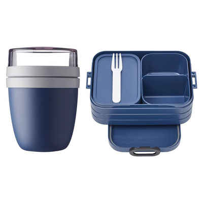 Mepal Lunchbox »Ellipse + TAB Lunchpot + Bento-Brotdose 2er Set«, Kunststoff, (2-tlg), Spülmaschinengeeignet