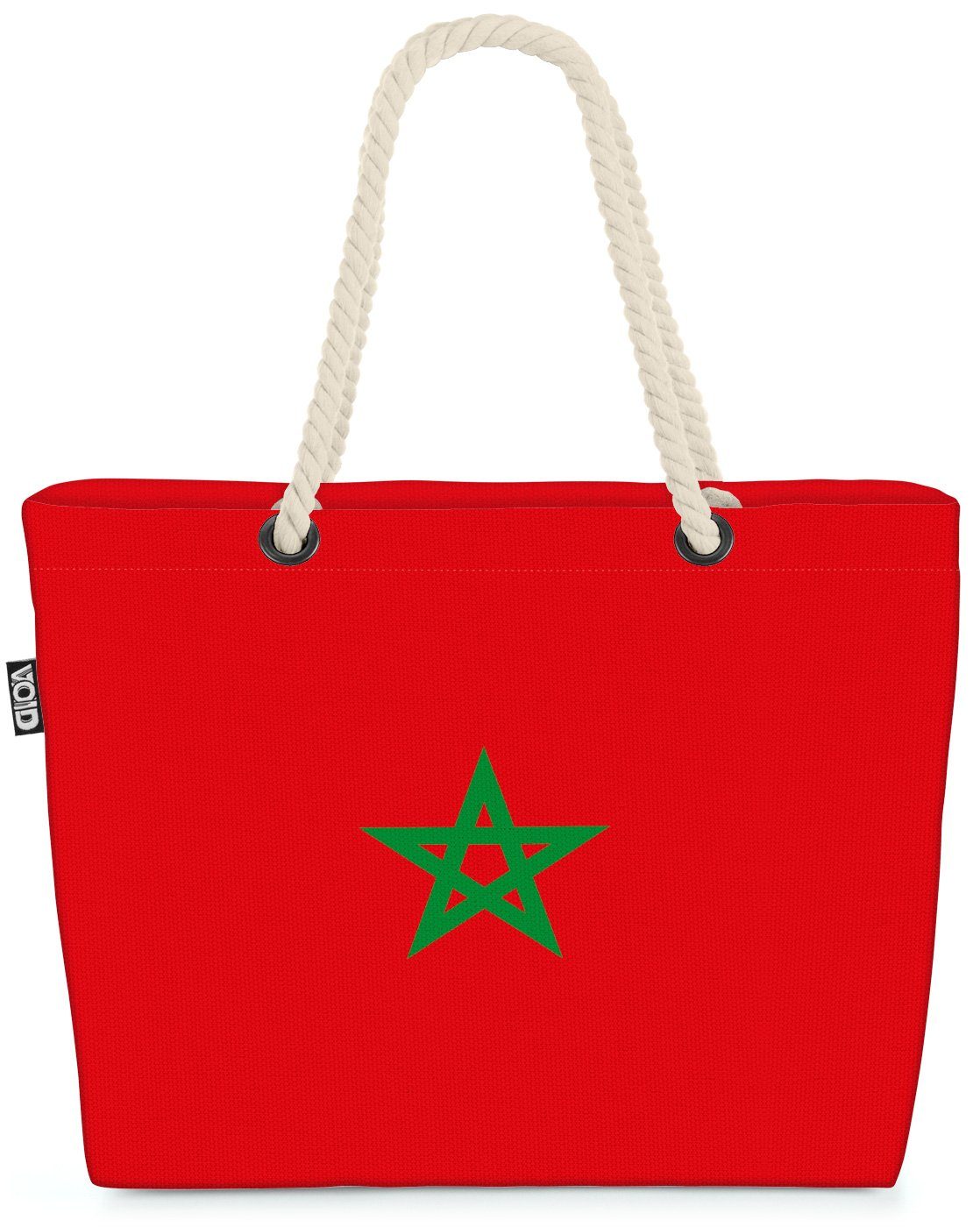 Marokko Flagge (1-tlg), VOID Fahne WM Strandtasche Länderflagge