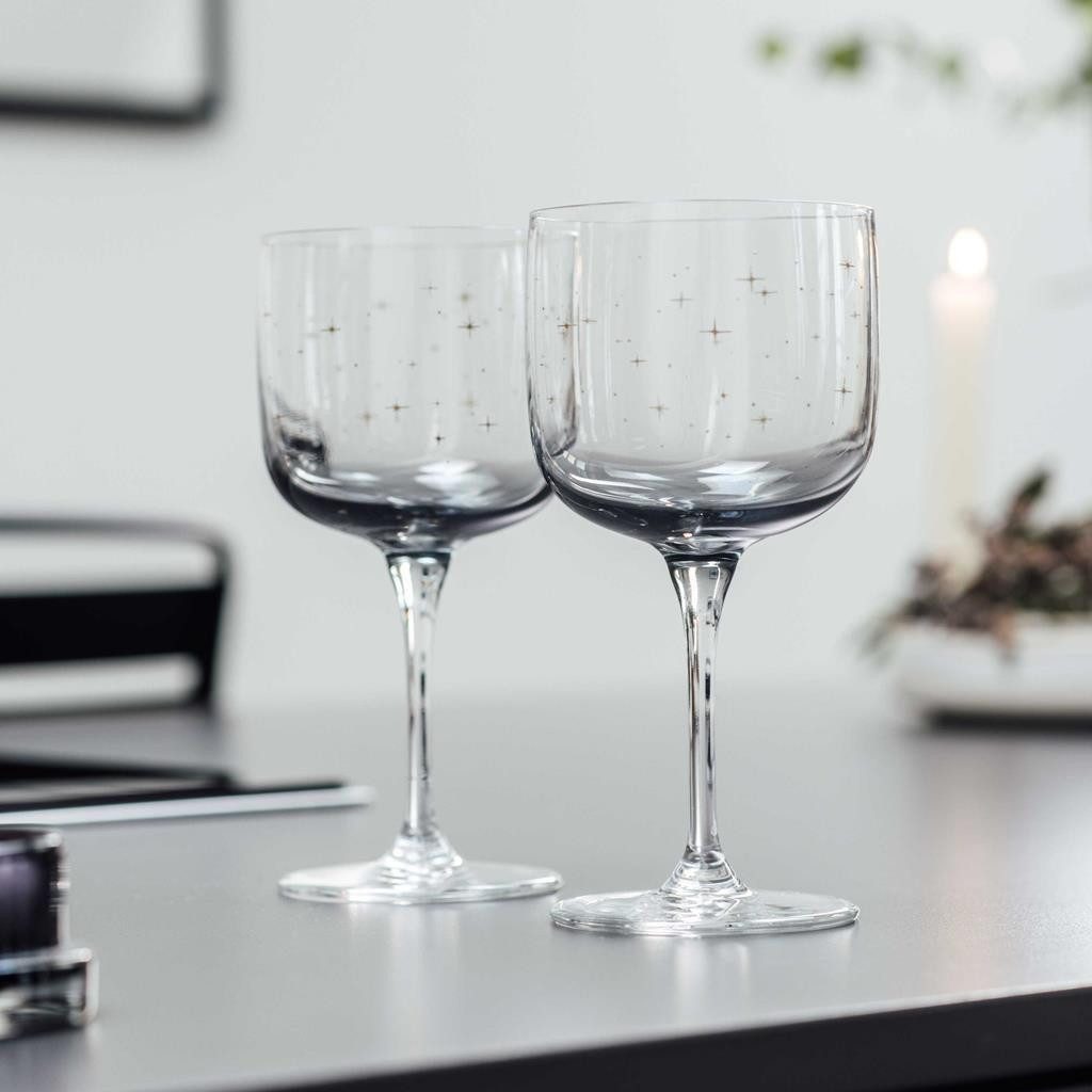like. by Villeroy & Boch Weißweinglas Winter Glow Weingläser 270 ml 6er Set, 6-tlg., Kristallglas